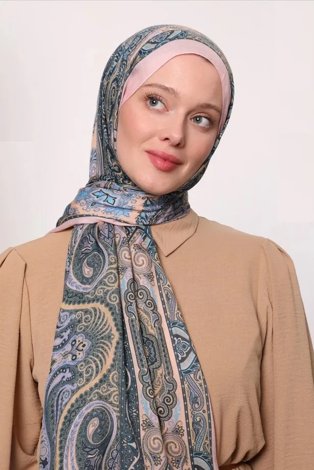 Châle LuvènSara - Modal satiné & soie – Collection été CODE-HS884LVS1206