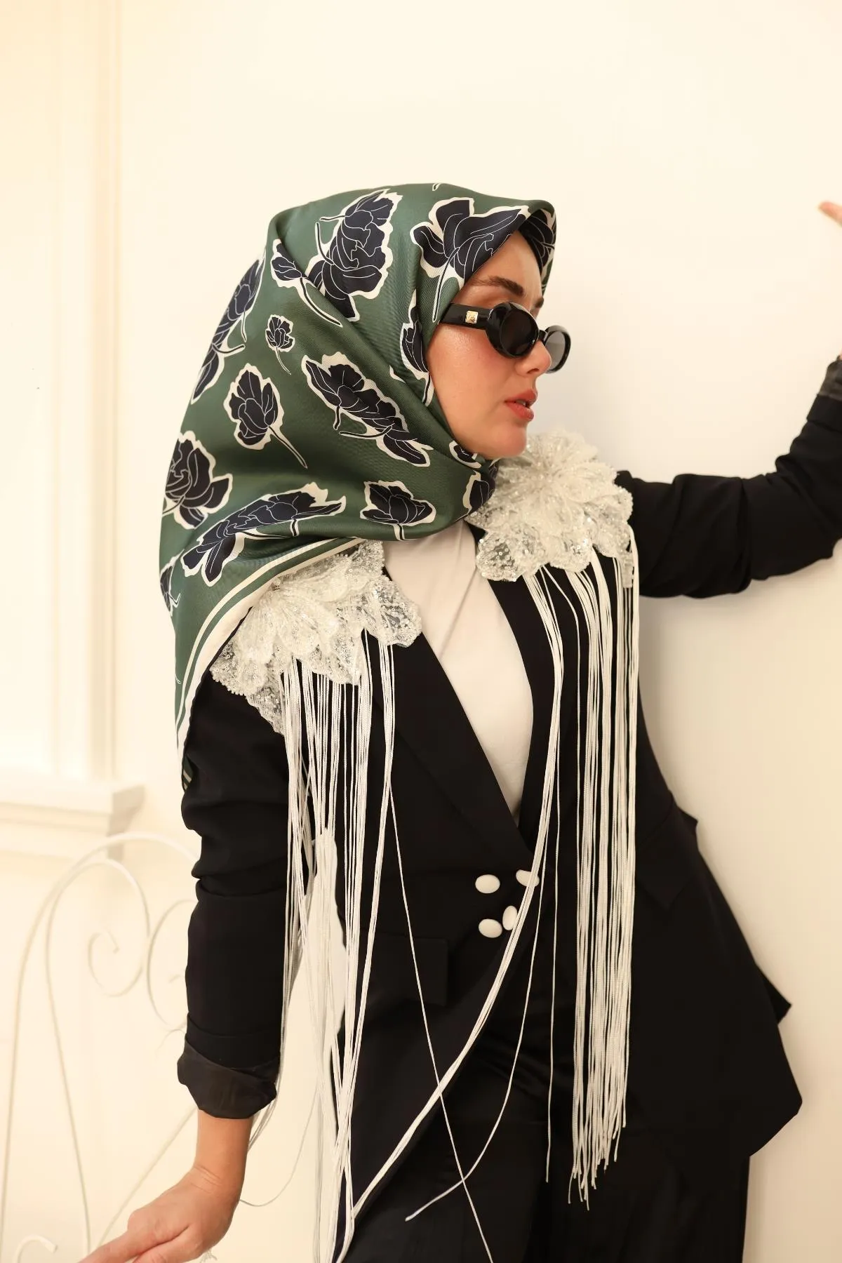 Écharpe en Twill de Soie CODE-HS11440SH02