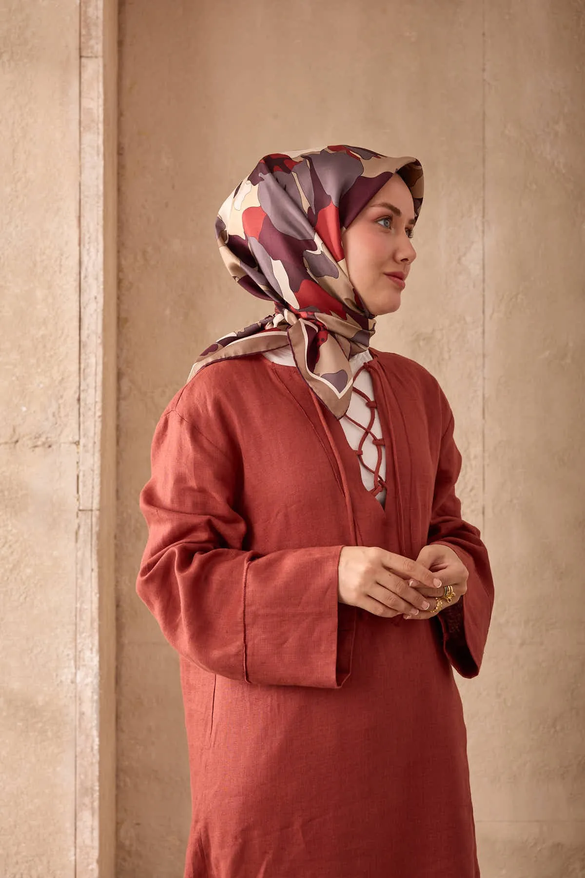 Écharpe en Twill de Soie CODE-HS11455-35