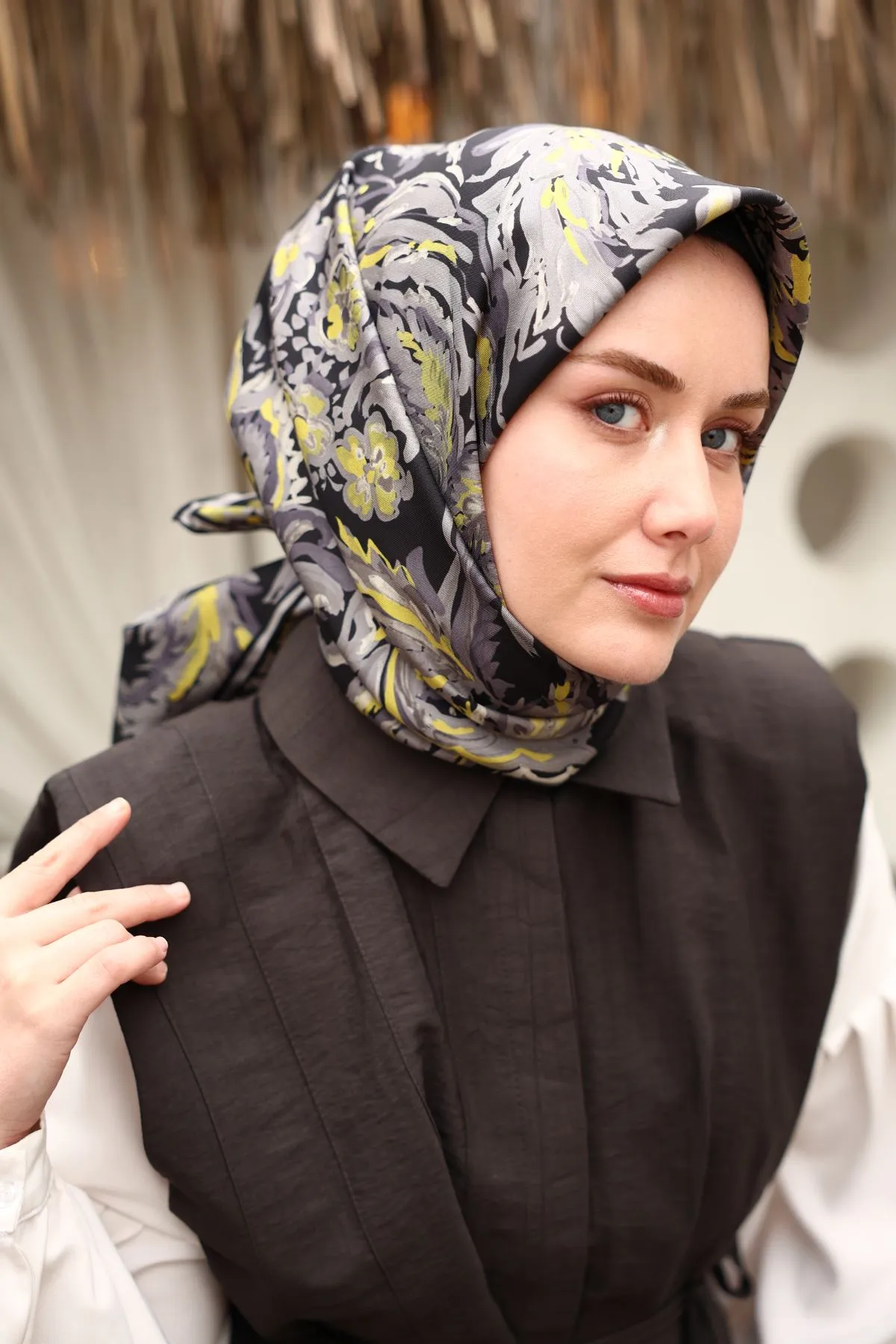 Écharpe en Twill de Soie CODE-HS11469SH-44