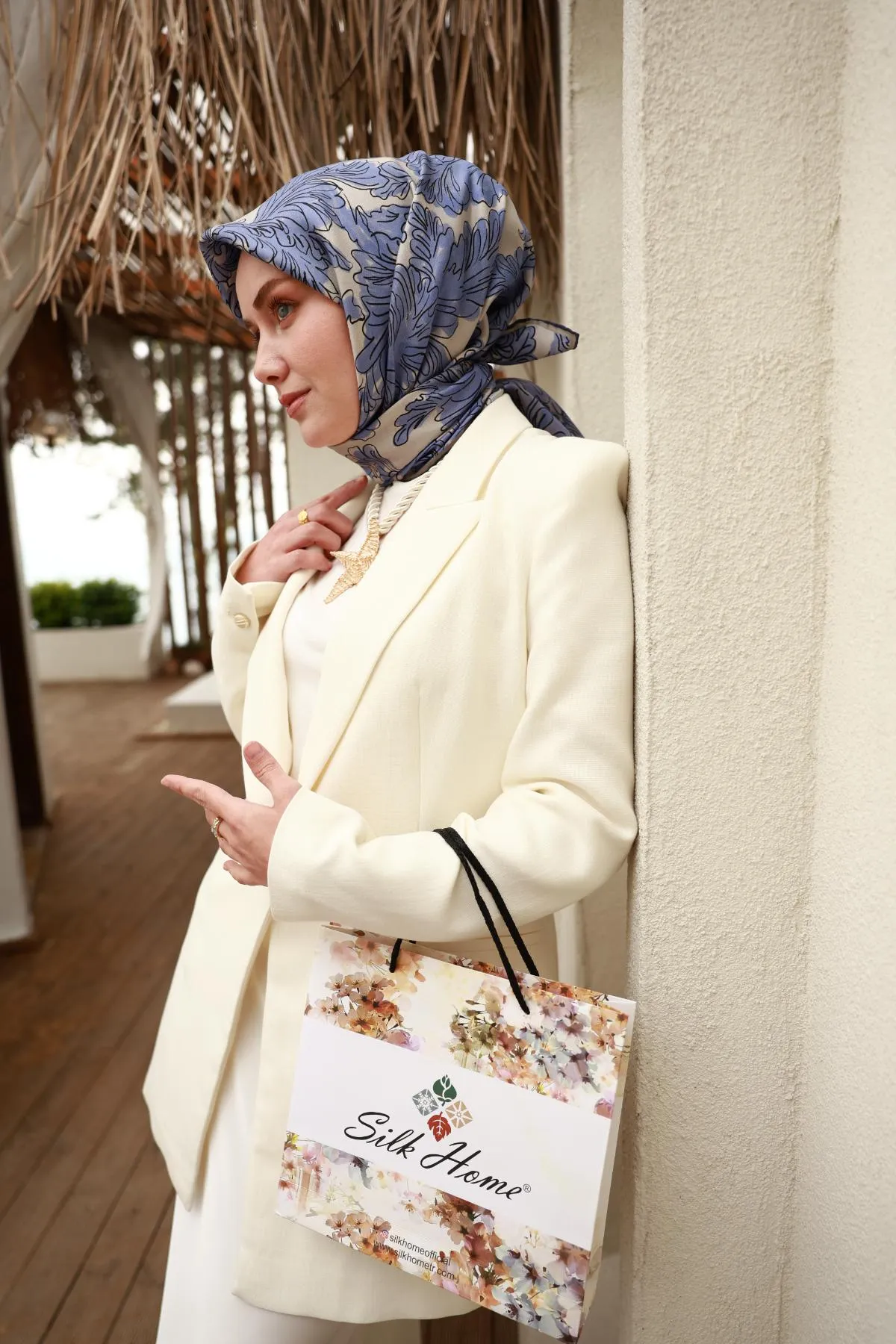 Écharpe en Twill de Soie CODE-HS11468SH-01