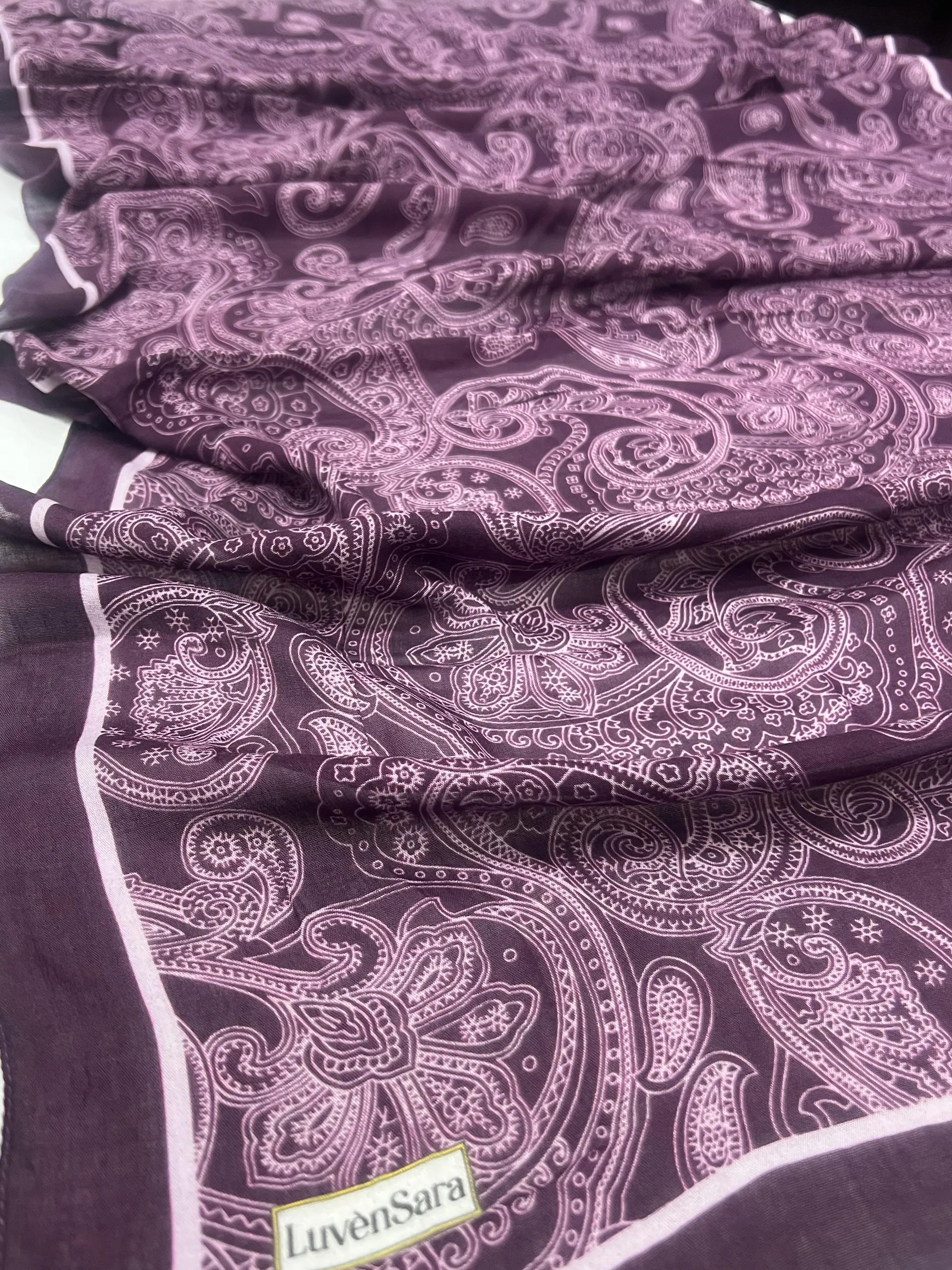 Châle LuvènSara - Modal satiné & soie – CODE-HS883LVS03