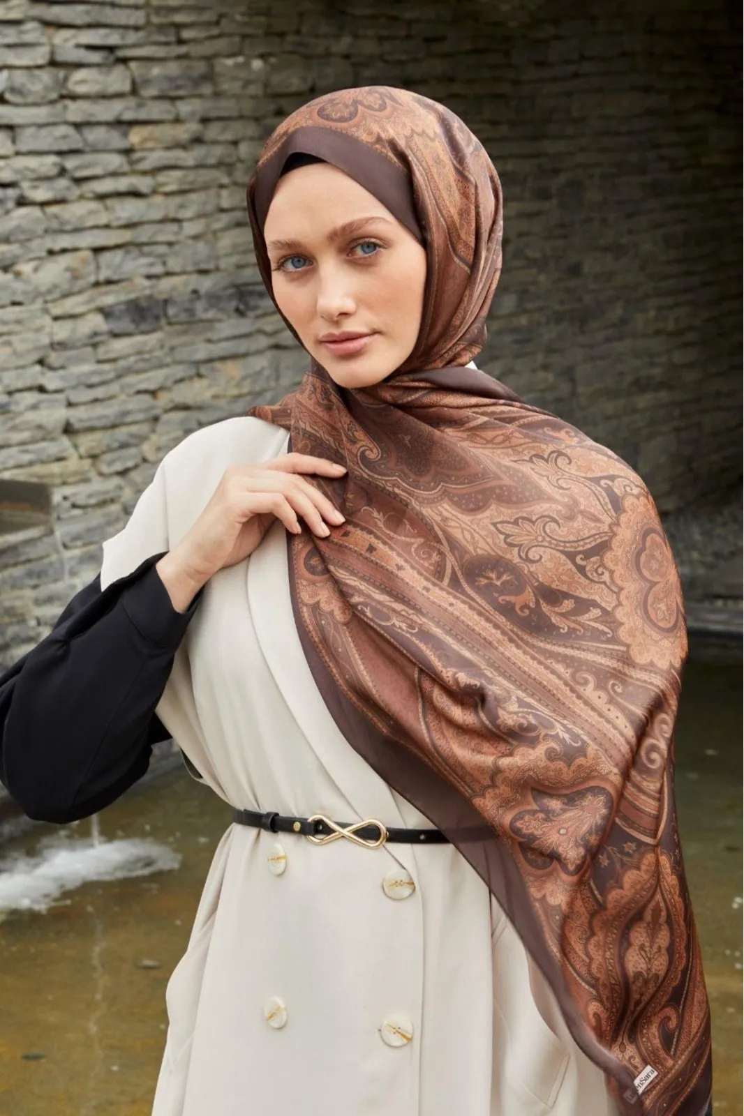 Châle LuvènSara - Satin de Soie CODE-HS884LVS1105x3