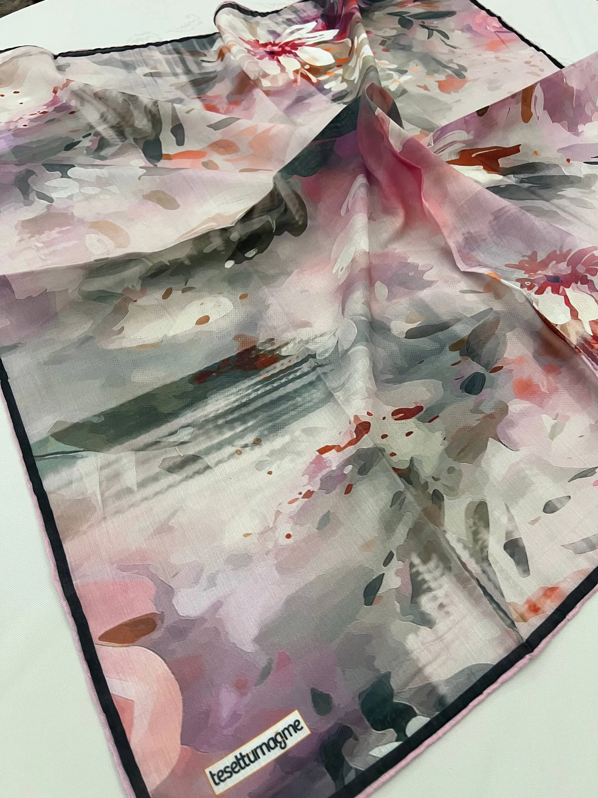 Écharpe SOFT FLOWER CODE-HS49002TSTC04