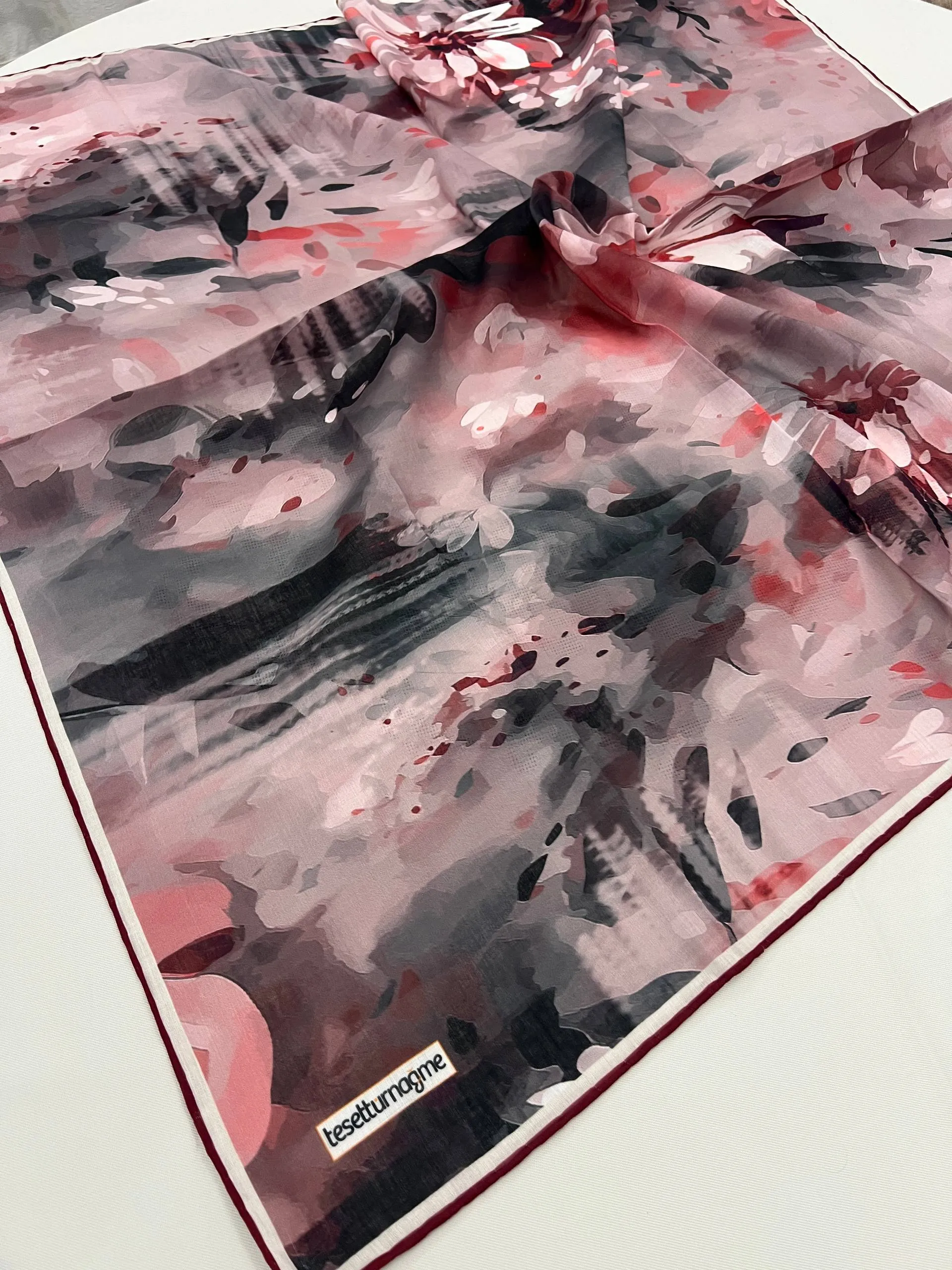 Écharpe SOFT FLOWER CODE-HS49002TSTC06