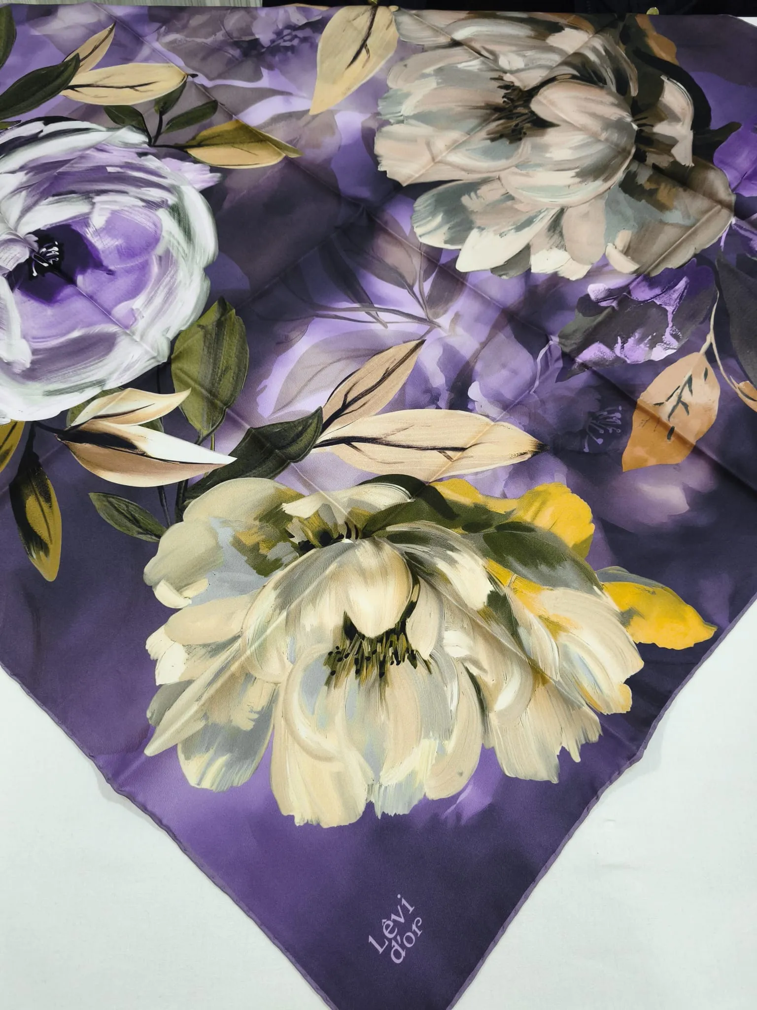 LEVIDOR Écharpe 100% TWILL DE SOIE CODE-HSCLVD60010T-2