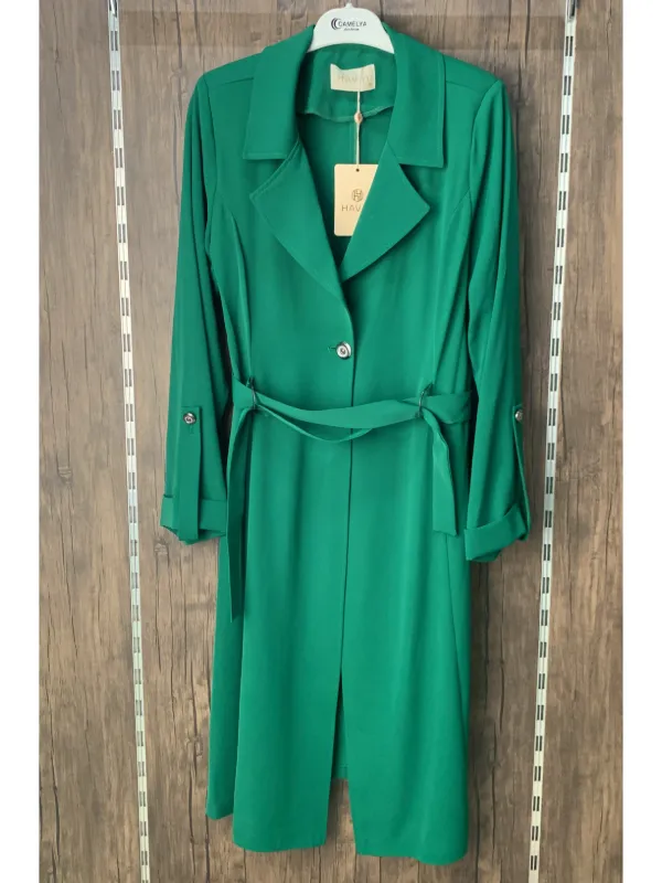 veste stylish vert 