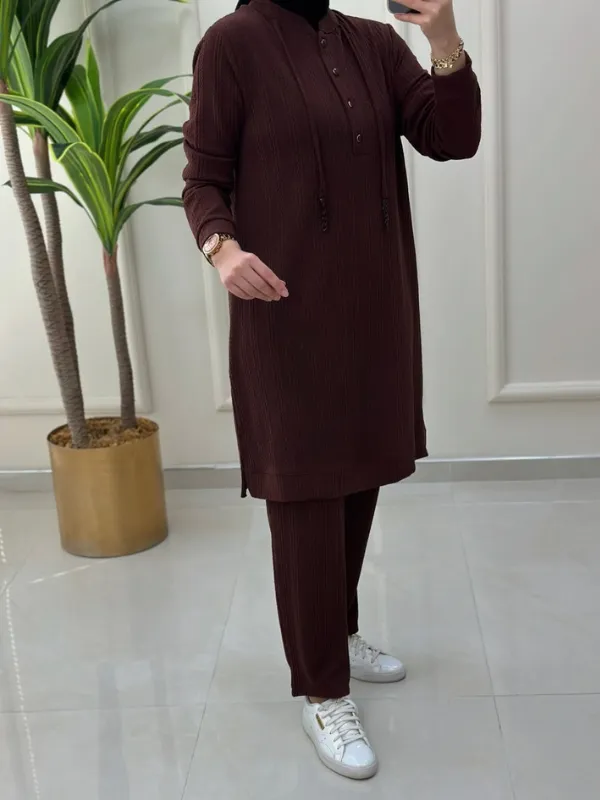 Ensemble 2pcs Marron