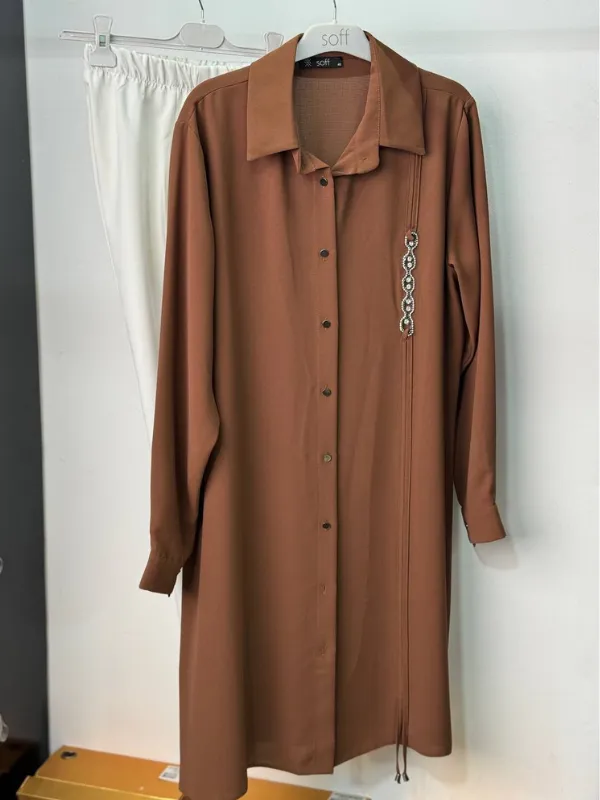 chemise marron 