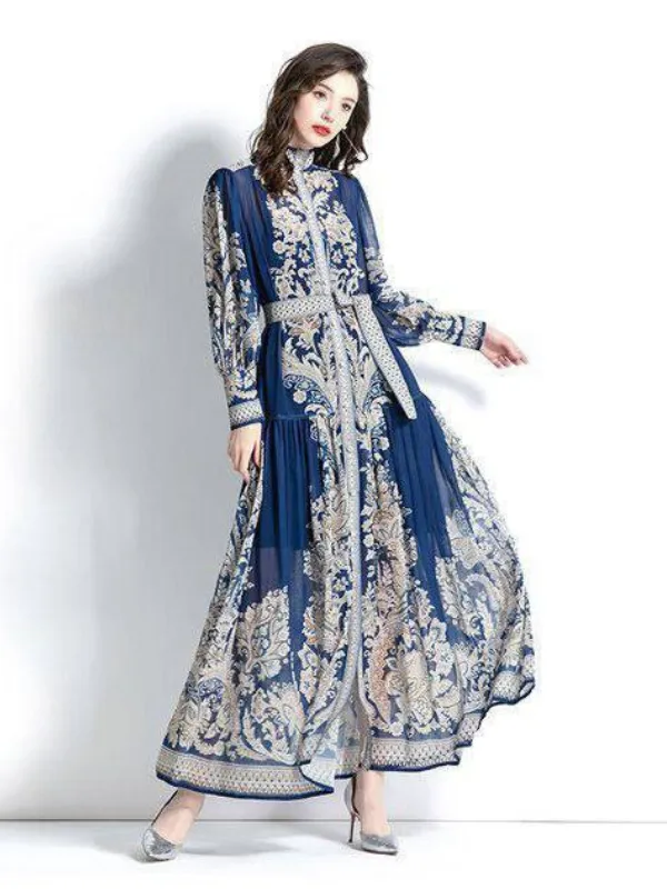 Robe bleu Stylish 