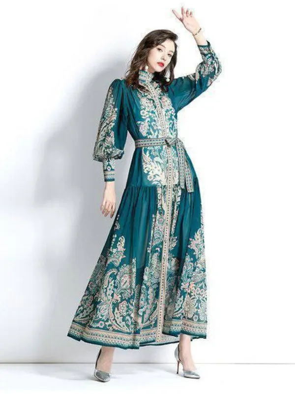 Robe vert Stylish 