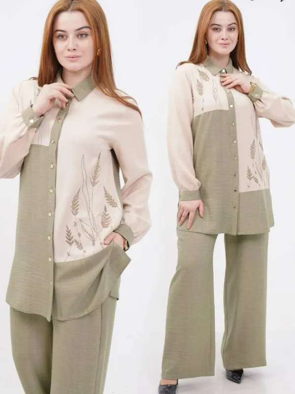 ensemble chic vert 