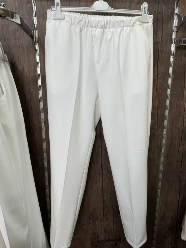 Pantalon Classique Blanc