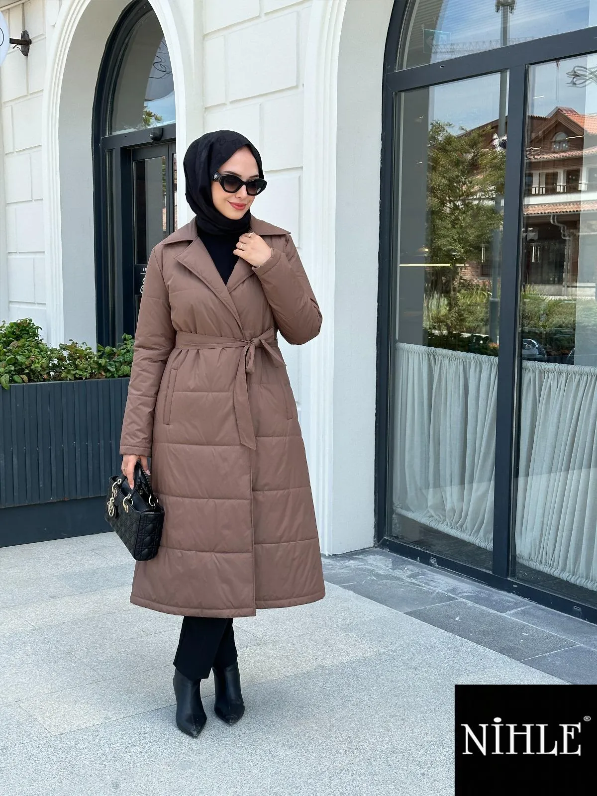 Doudoune Trench Ouverte – Couleur Marron