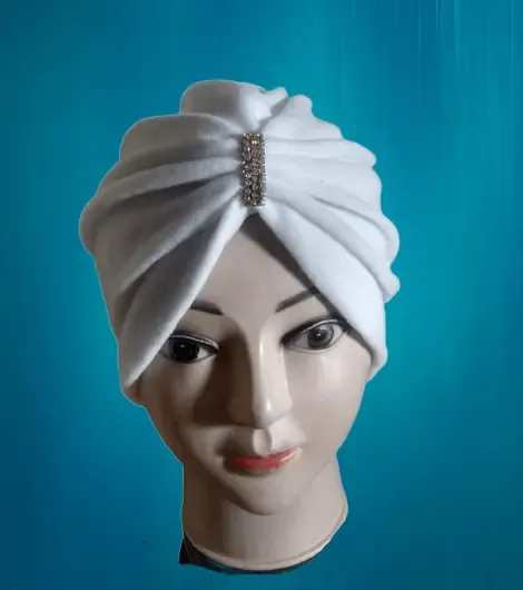 Turban Blanche Simple 