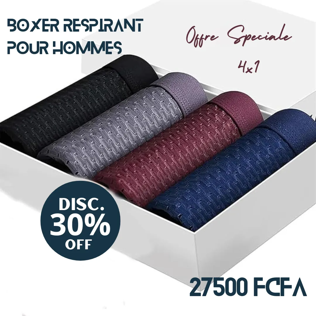 BOXER RESPIRANT POUR HOMMES 