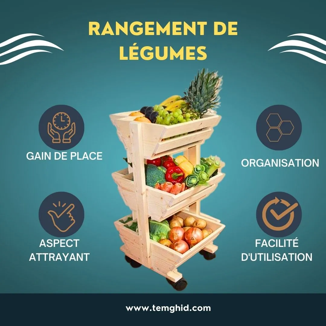 Rangement de légumes عربة تخزين الخضار والفواكه