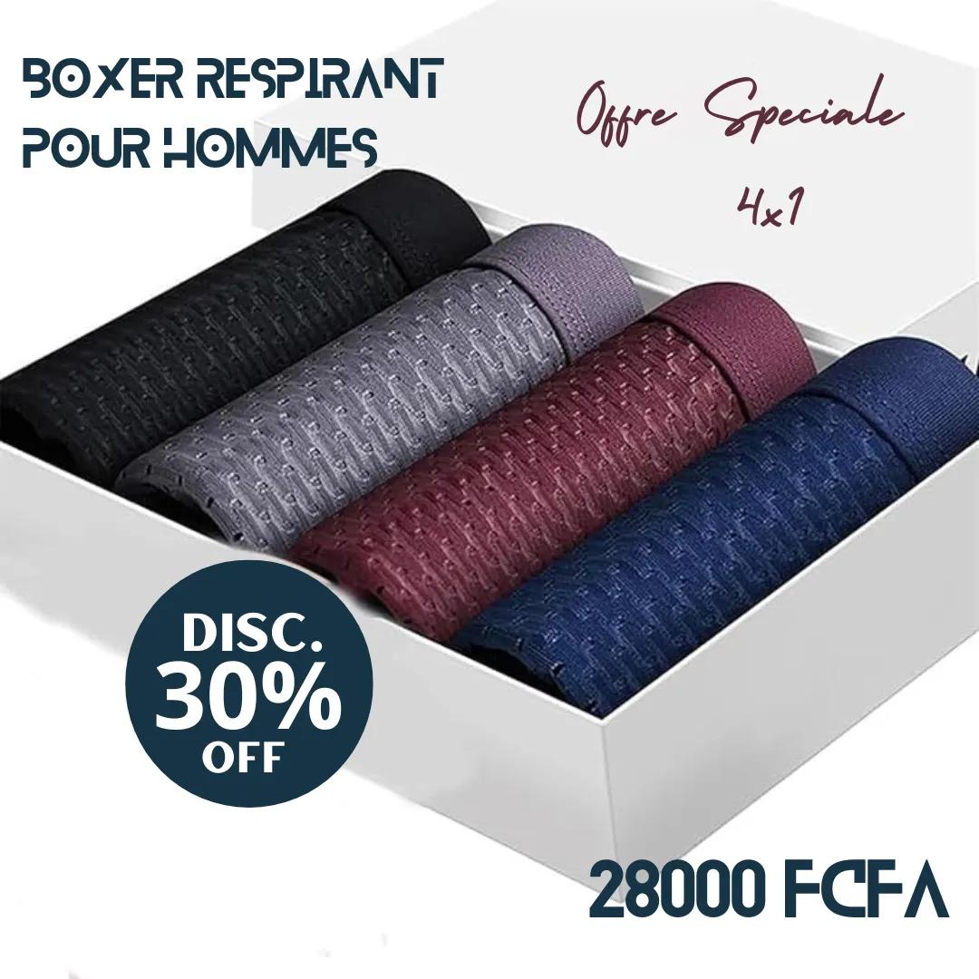 BOXER RESPIRANT POUR HOMMES