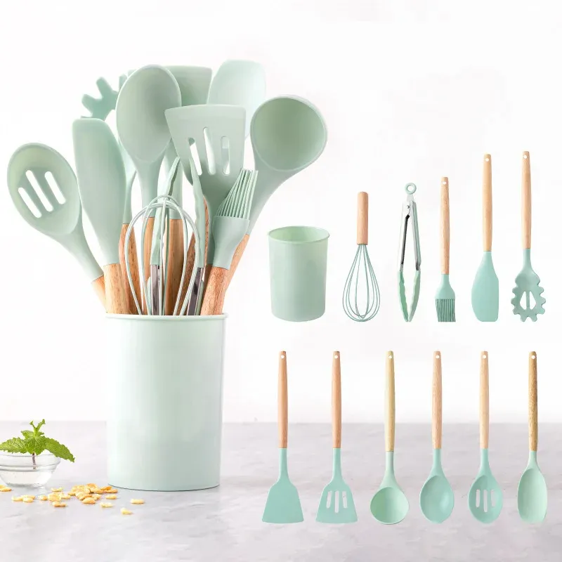 Ensemble d'ustensiles de cuisine en Silicone