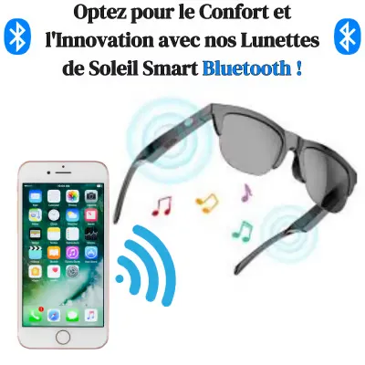 Lunettes de Soleil Bluetooth sans Fil