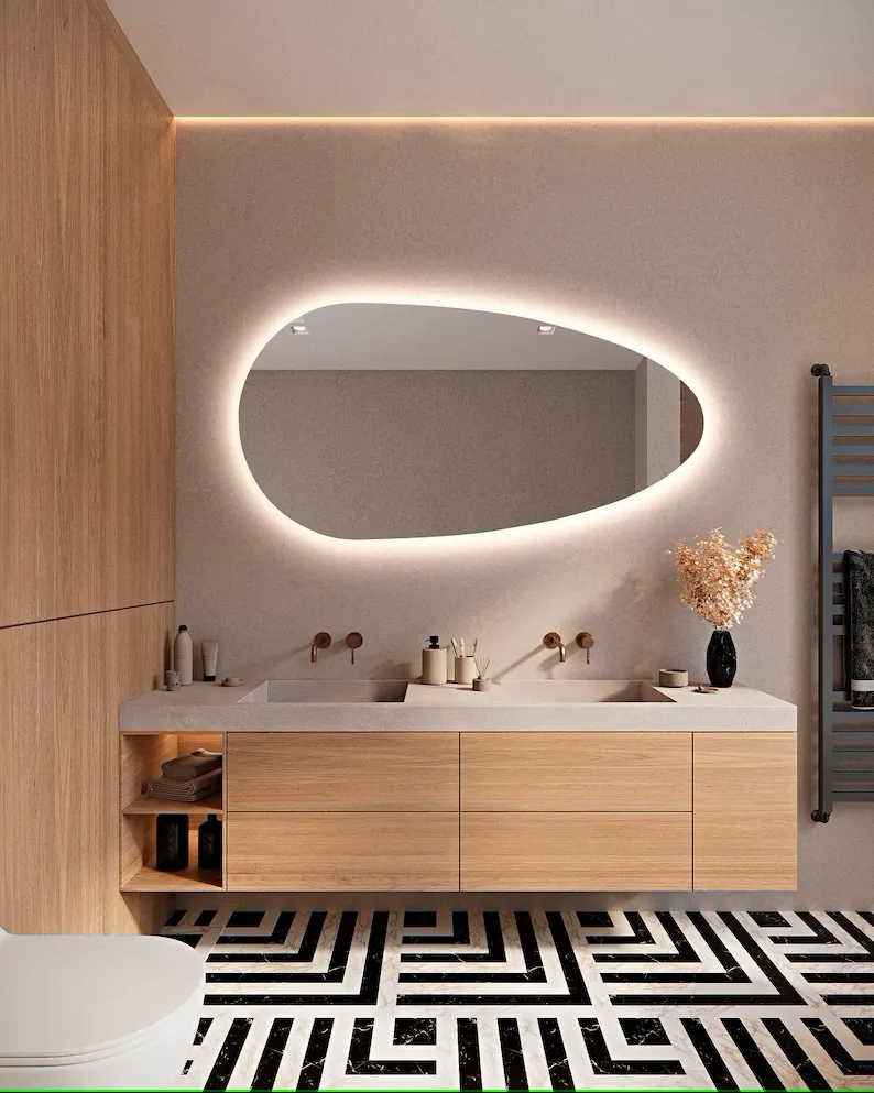 IRREGULAR WALL MIRROR