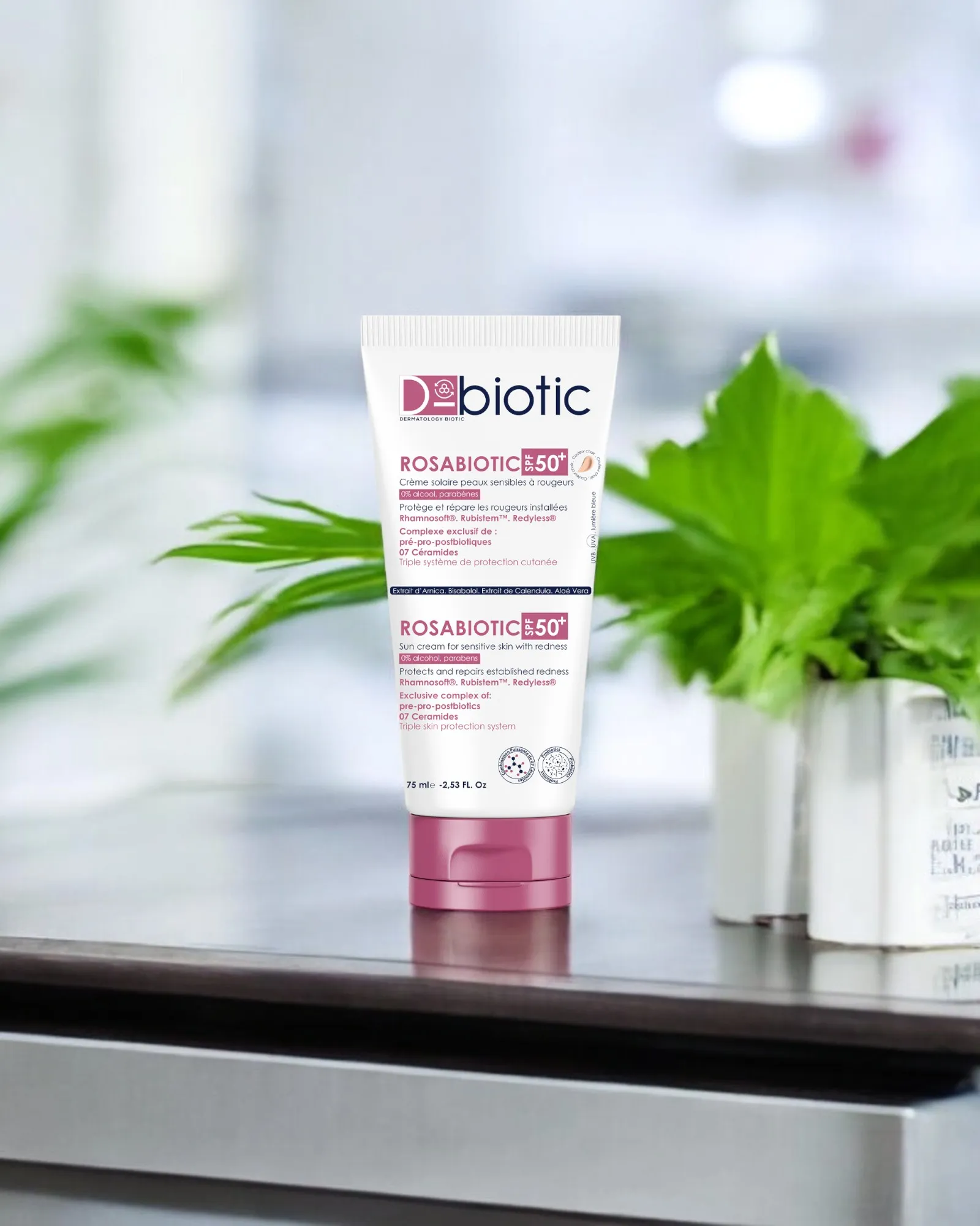 D-BIOTIC - ROSABIOTIC CREME SOLAIRE SPF50+ TEINTE CLAIRE 75 ML