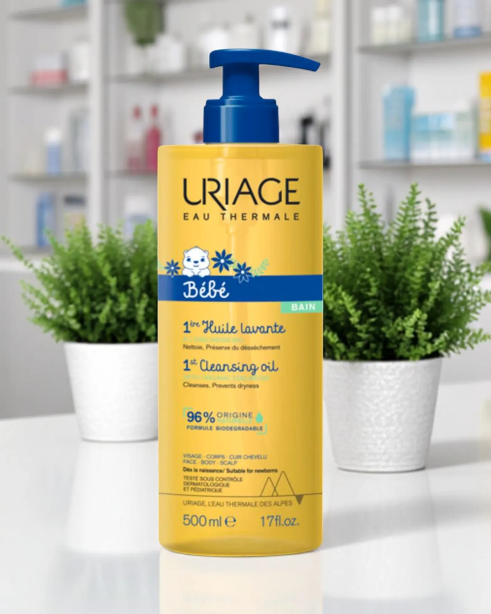 BÉBÉ 1ÈRE HUILE LAVANTE APAISANTE 500 ML