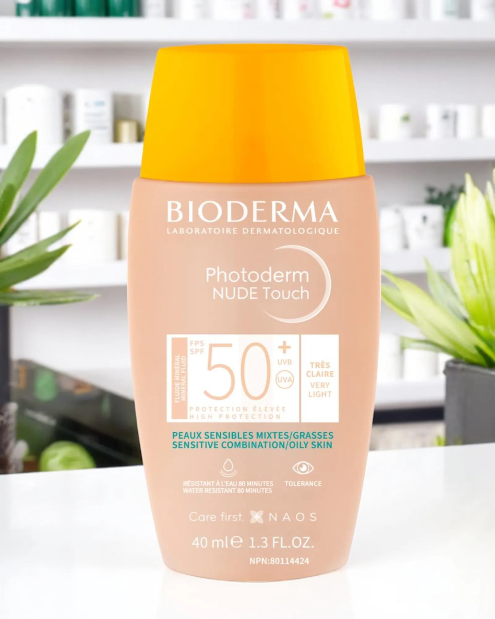 PHOTODERM NUDE TOUCH SPF50+ TRÈS CLAIRE 40 ML NOUVEAU
