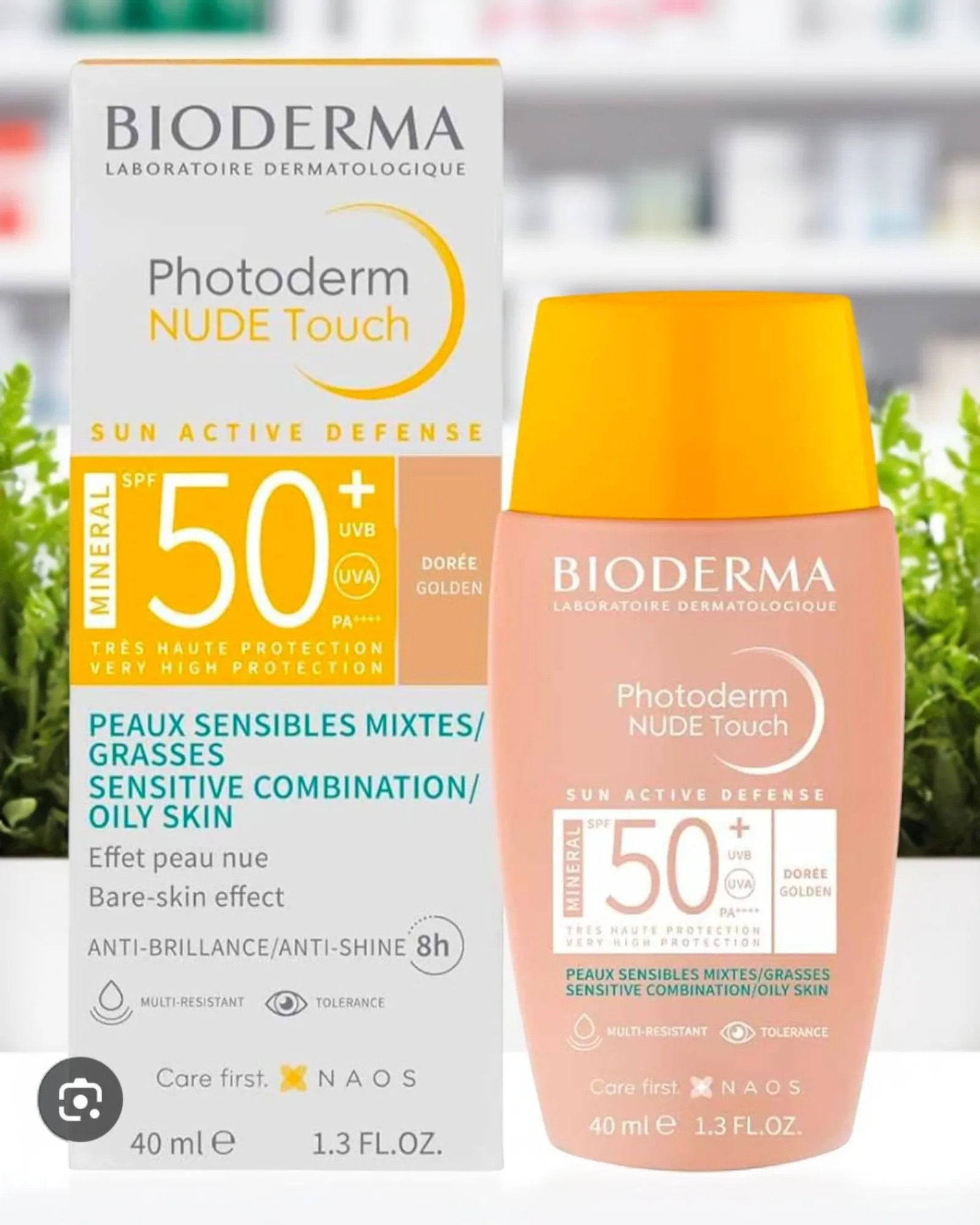 PHOTODERM NUDE TOUCH SPF50+ DORÉ 40ML NOUVEAU
