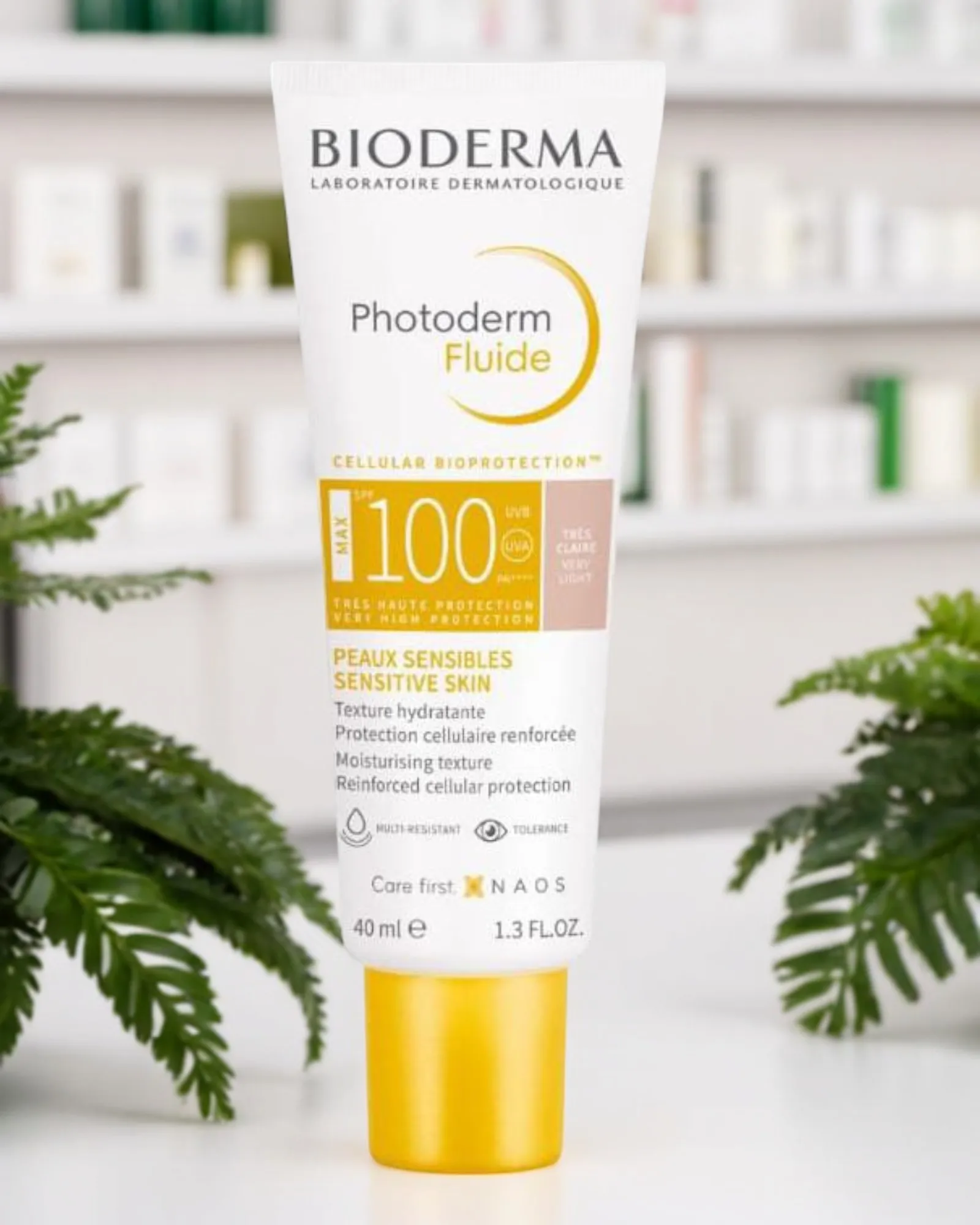 PHOTODERM FLUIDE MAX SPF100 TRÈS CLAIRE 40 ML NOUVEAU
