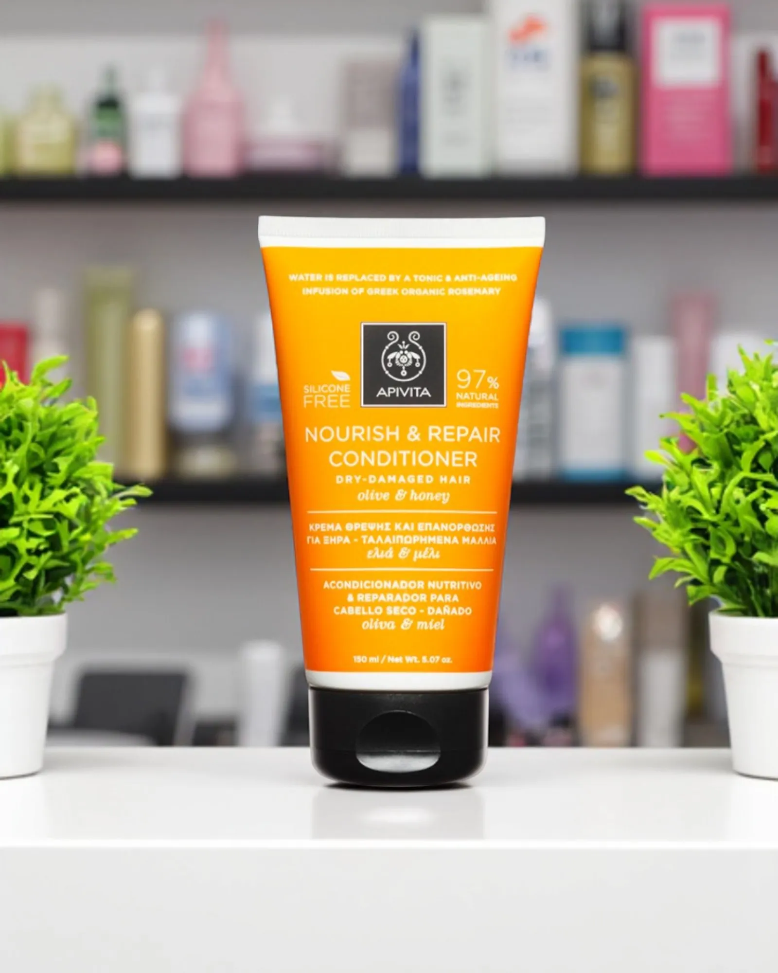 APIVITA APRÈS-SHAMPOOING NOURRISSANT & RÉPARATEUR OLIVE & MIEL 150 ML