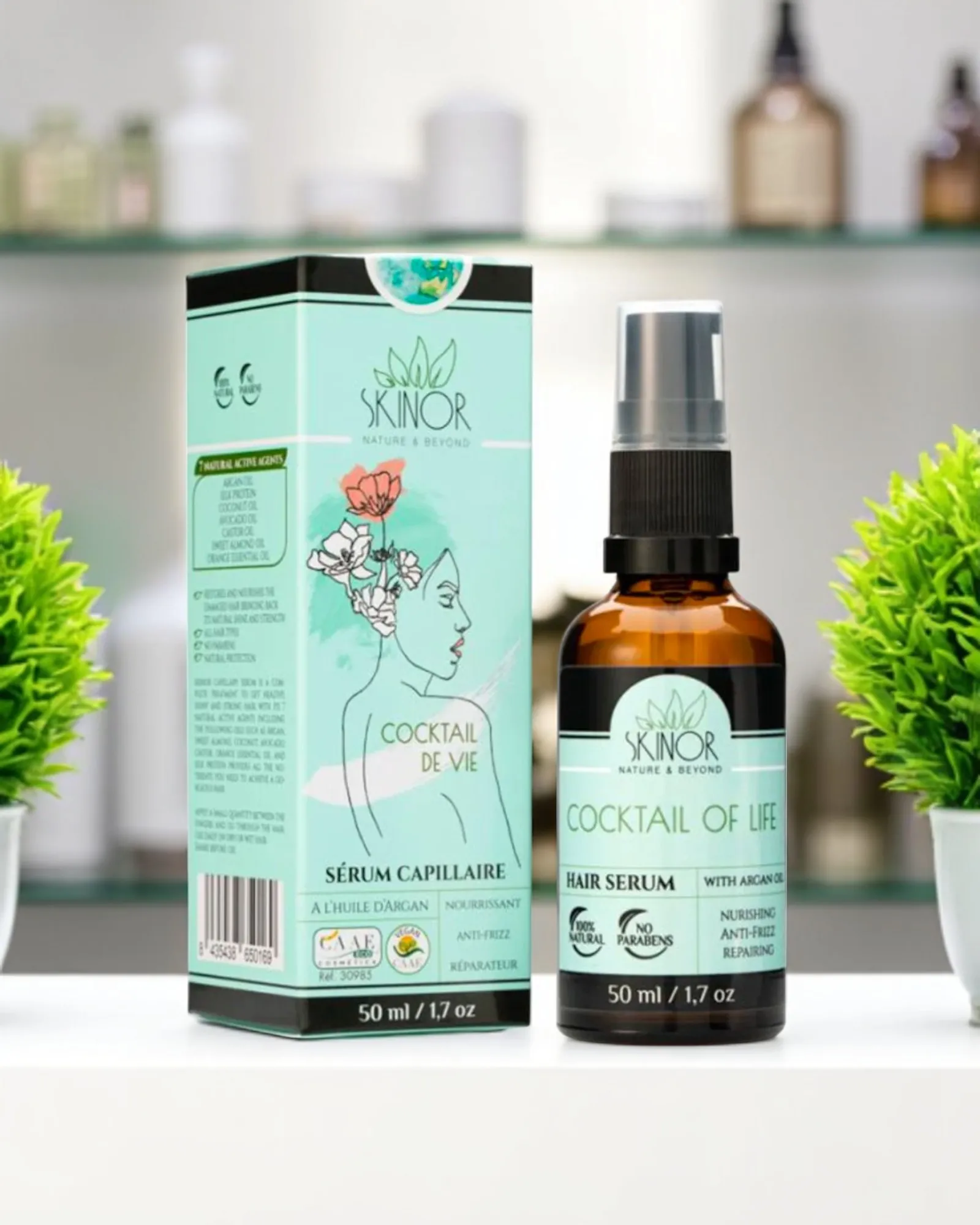 SKINOR SERUM CAPILAR ARGAN 100% NATURAL
