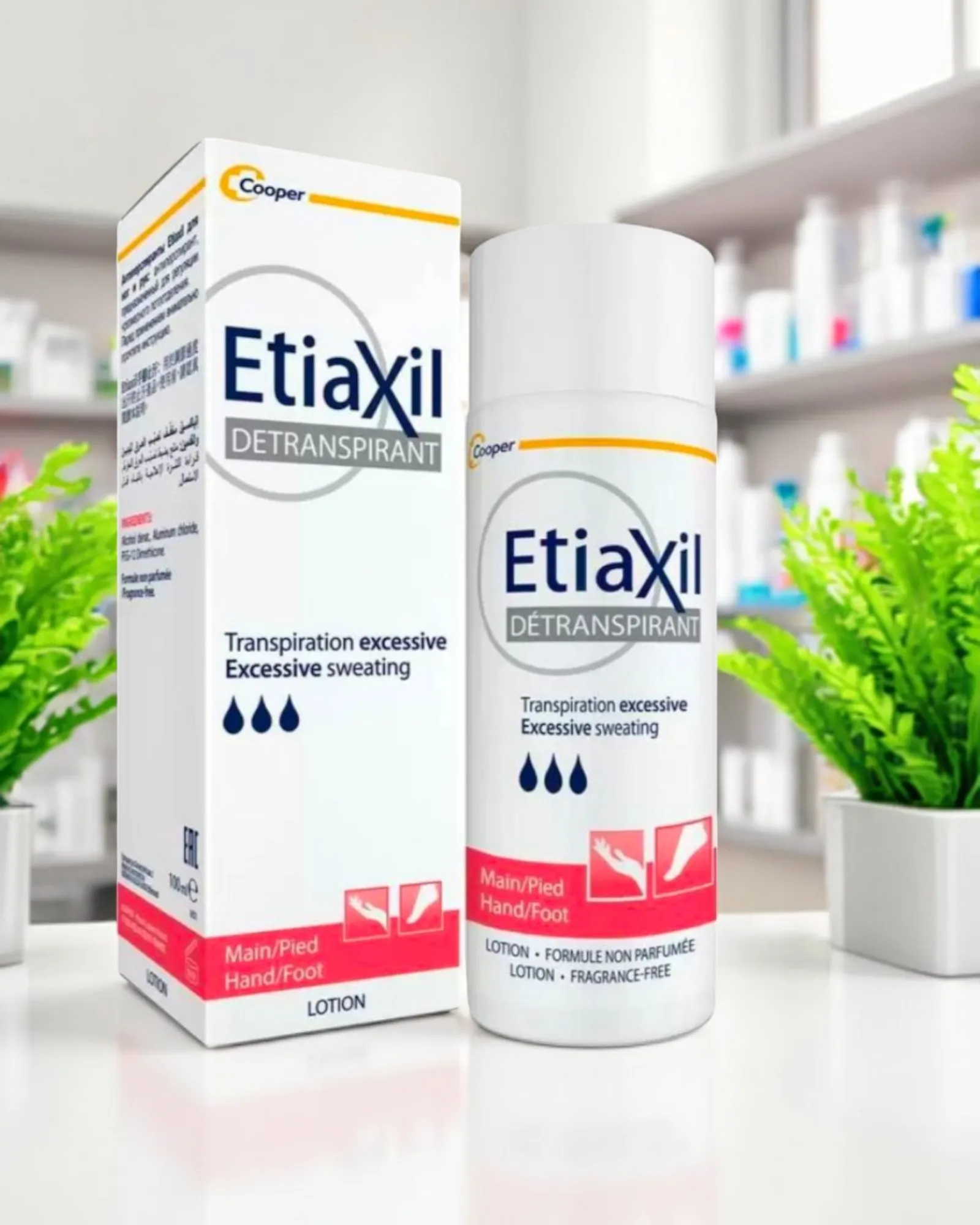 ETIAXIL DETRANSPIRANT HAND FOOT NS LOTION 100ML