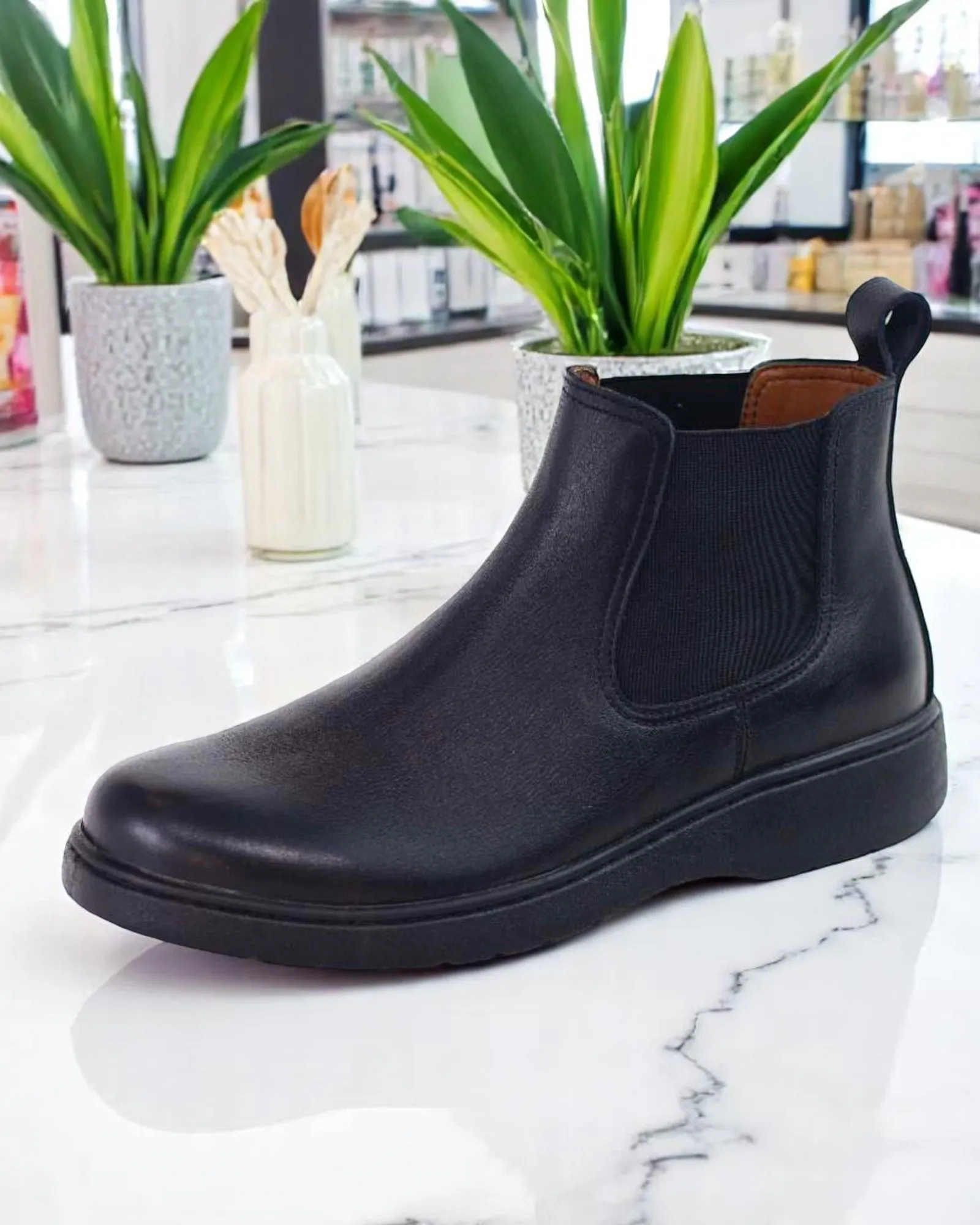 Bottine Homme en Cuir Véritable