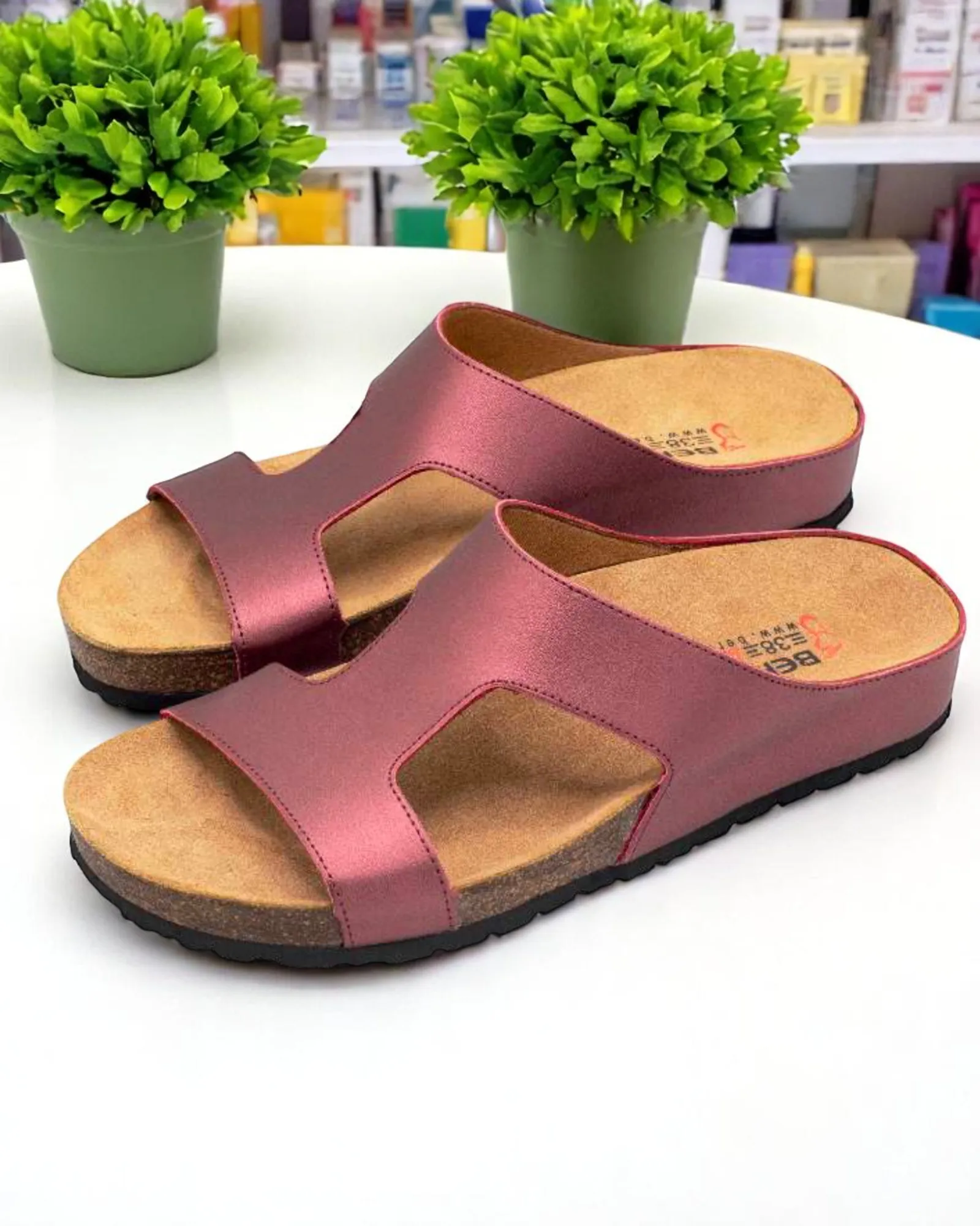 Sandale en Cuir Naturel