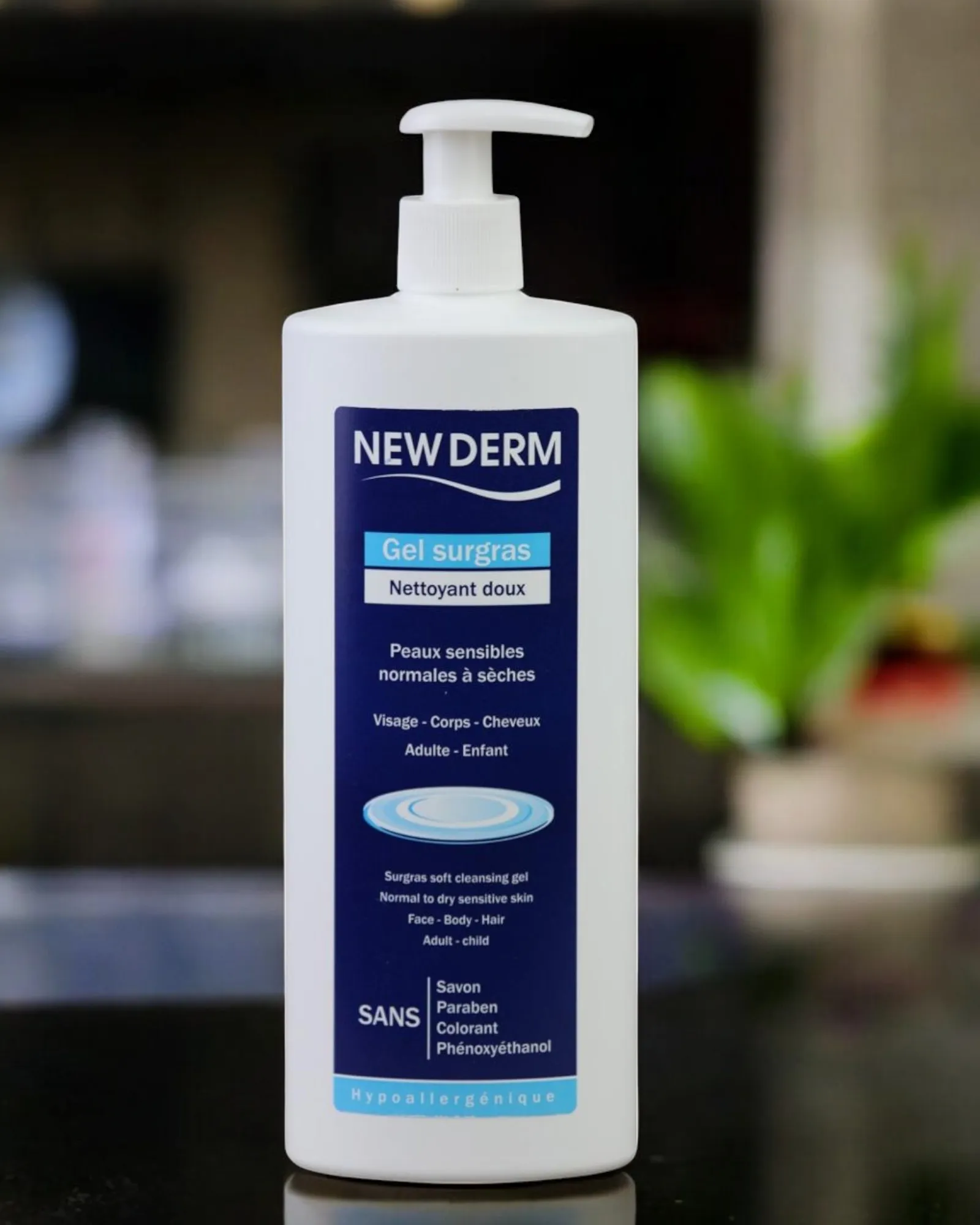 New Derm Gel Surgras Nettoyant Doux – 500ml