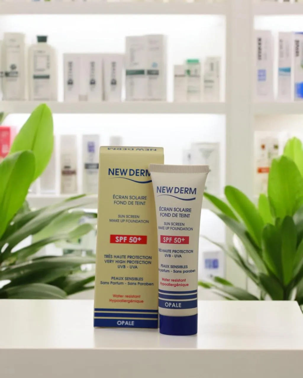 NEW DERM Écran Solaire OPALE SPF 50+ – 50ml
