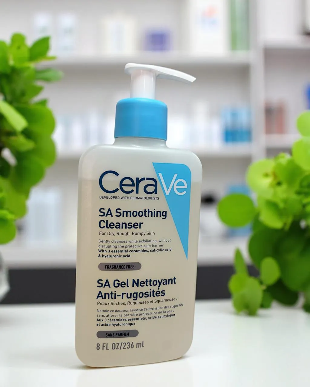 CeraVe SA Gel Nettoyant – Anti-Rugosités – 236ml