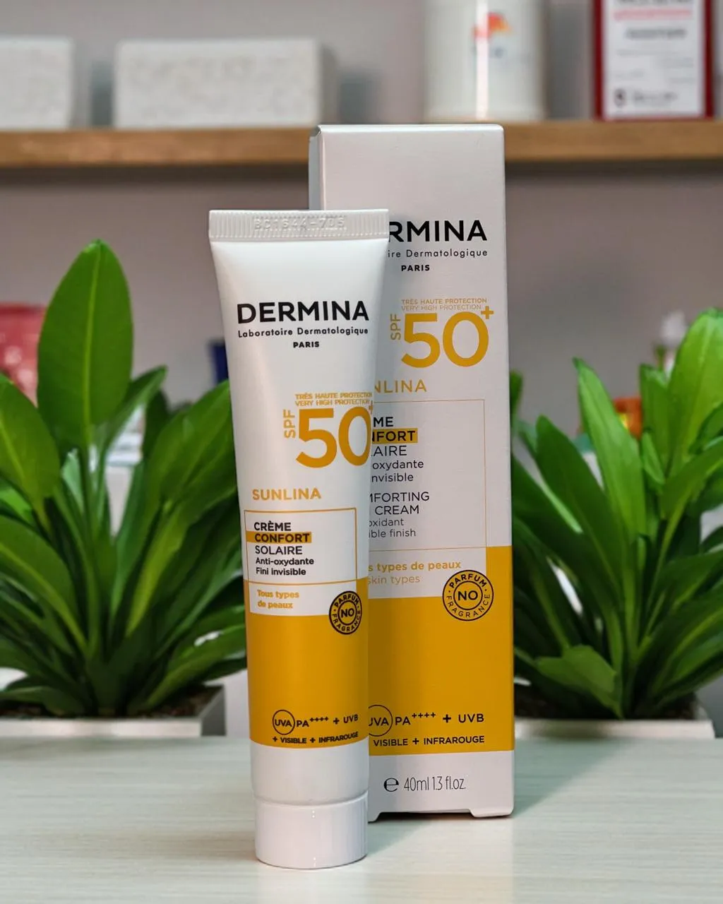 Dermina Sunlina Crème Confort Spf50+ – 40ml
