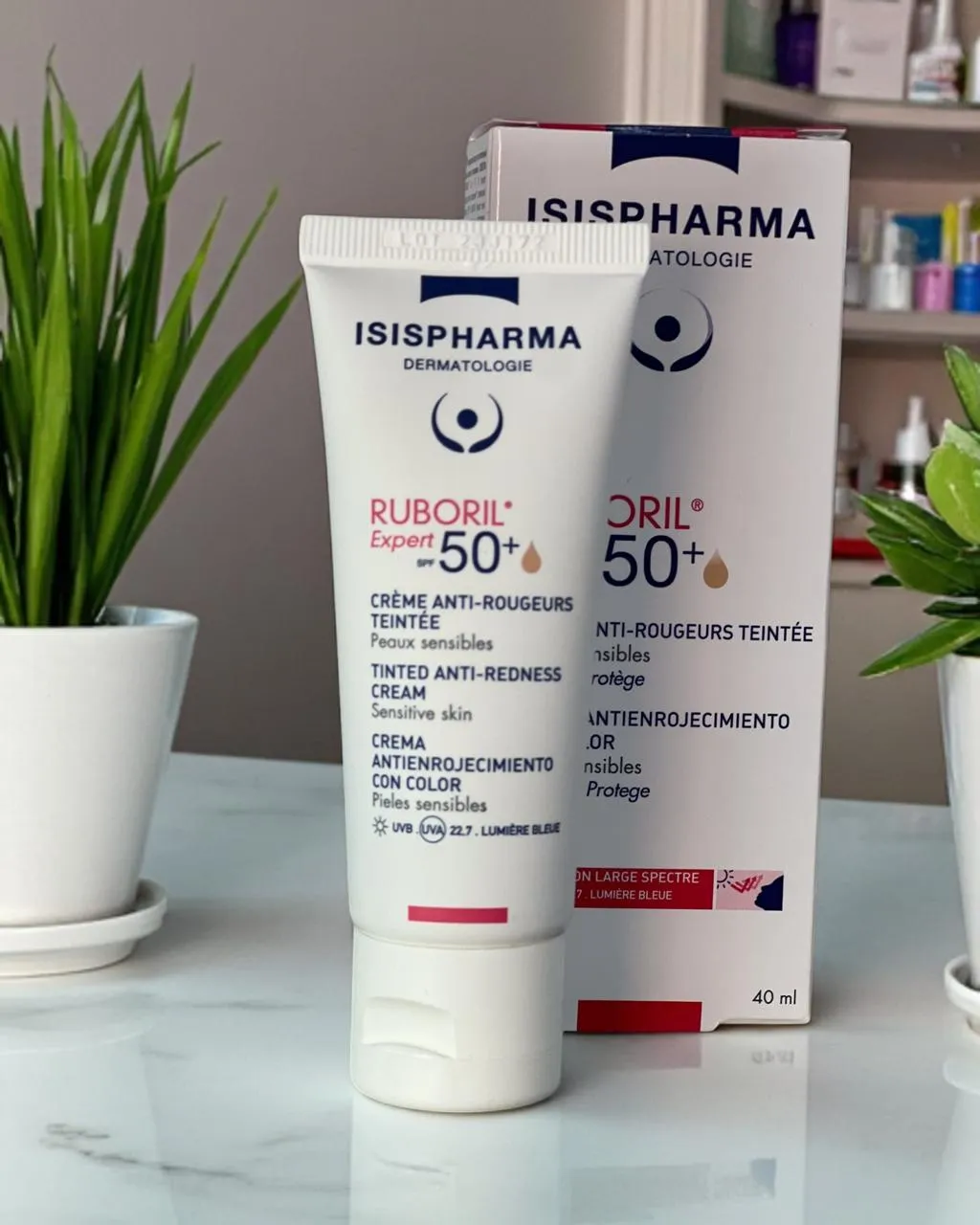 Isispharma Ruboril Expert SPF50+ Crème Anti-Rougeurs Teintée – 40ml