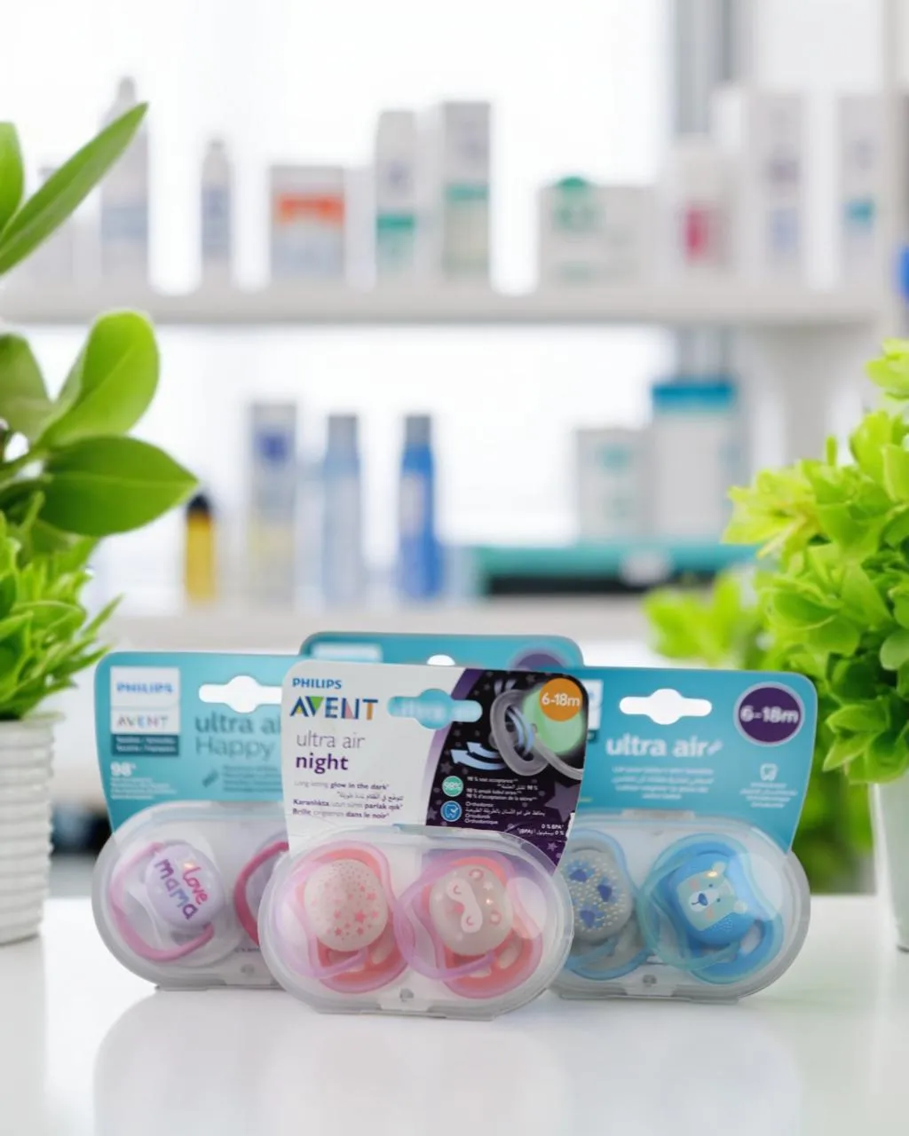 Avent Sucette Ultra Air Night 6-18Mois – Étoiles & Koala – SCF376/20 – 2u