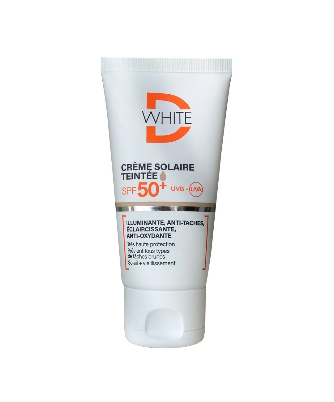 D-WHITE Crème Solaire Teintée Claire SPF 50+