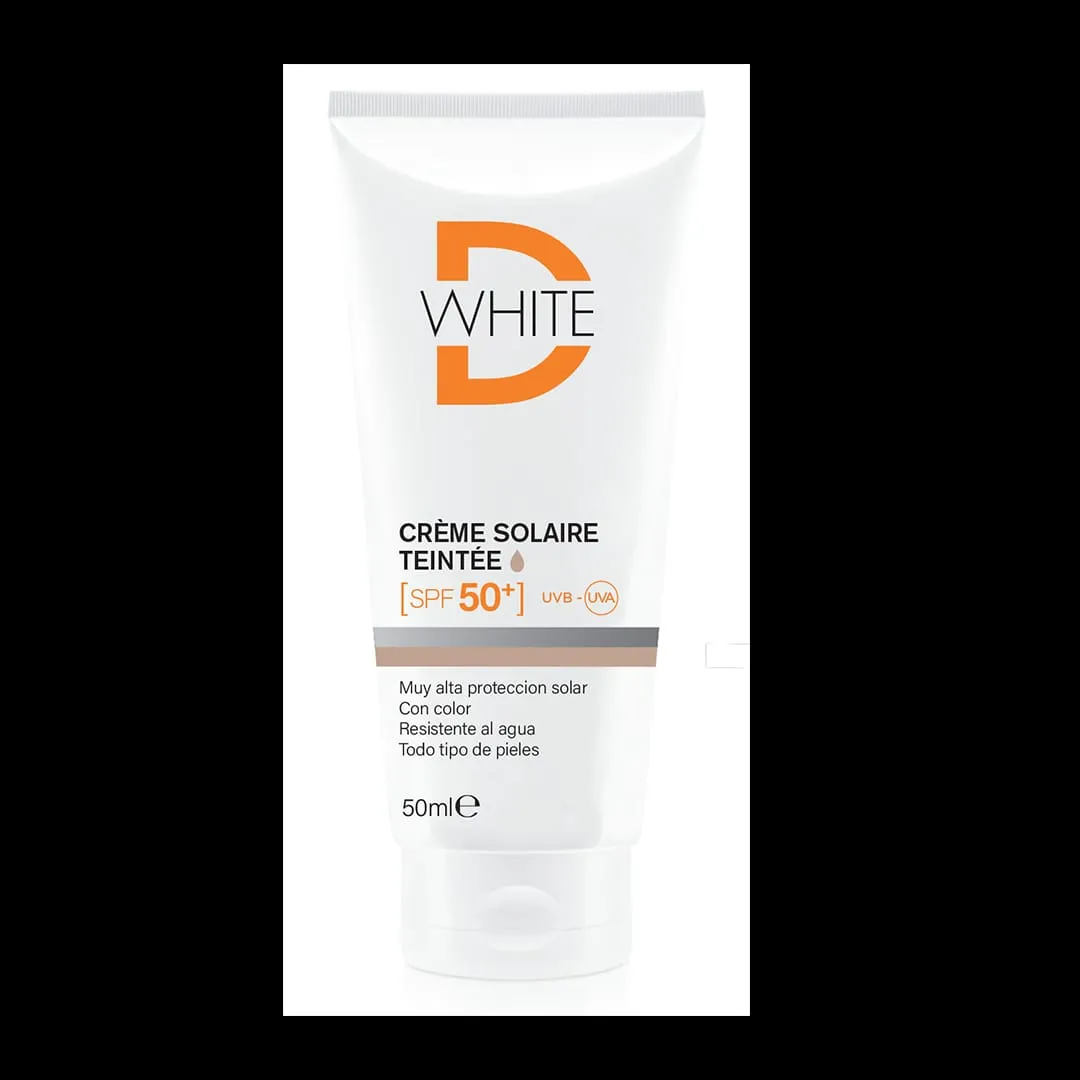 D-WHITE Crème Solaire Teintée SPF50+ – 50ML