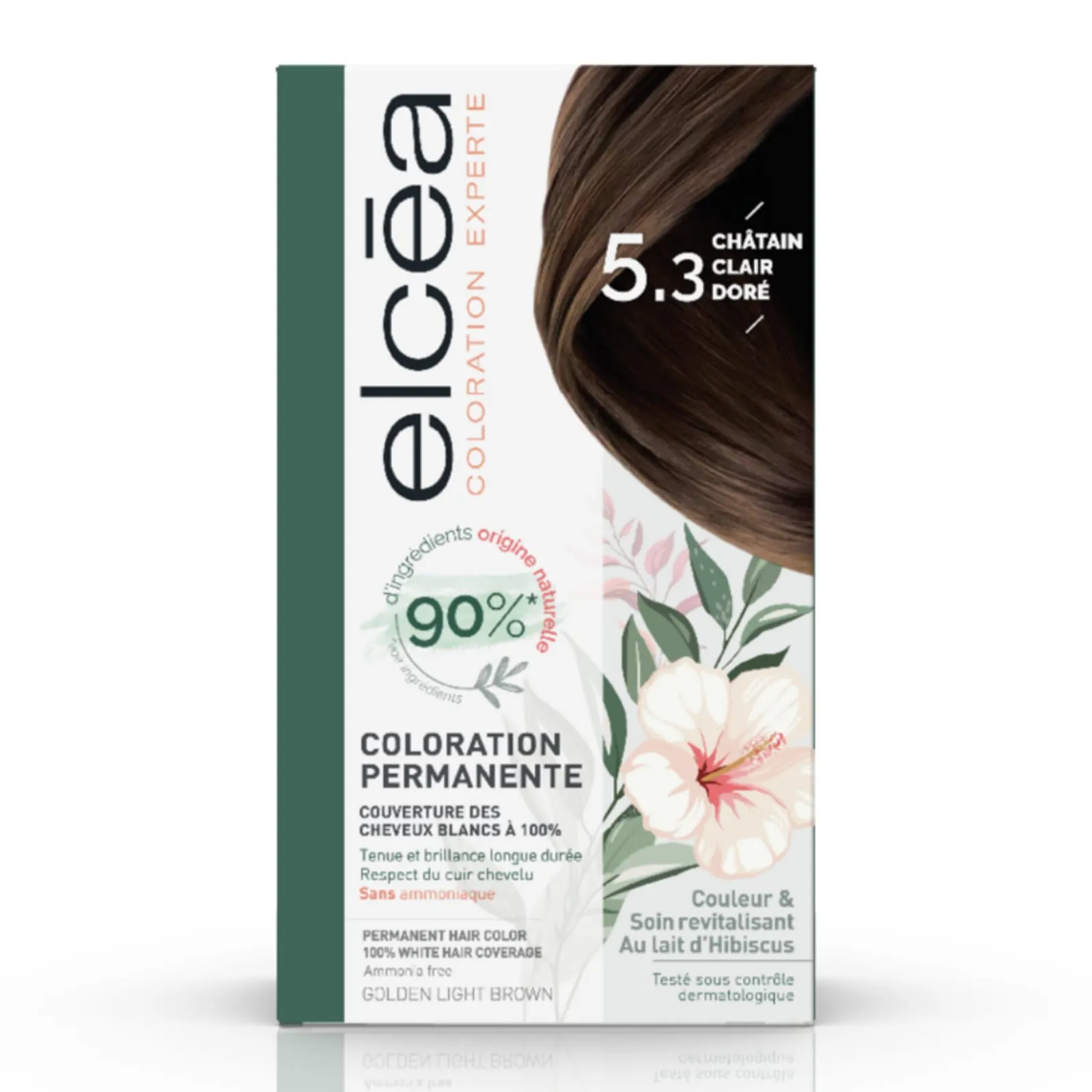 ELCÉA Coloration Permanente Châtain Clair Doré 5.3