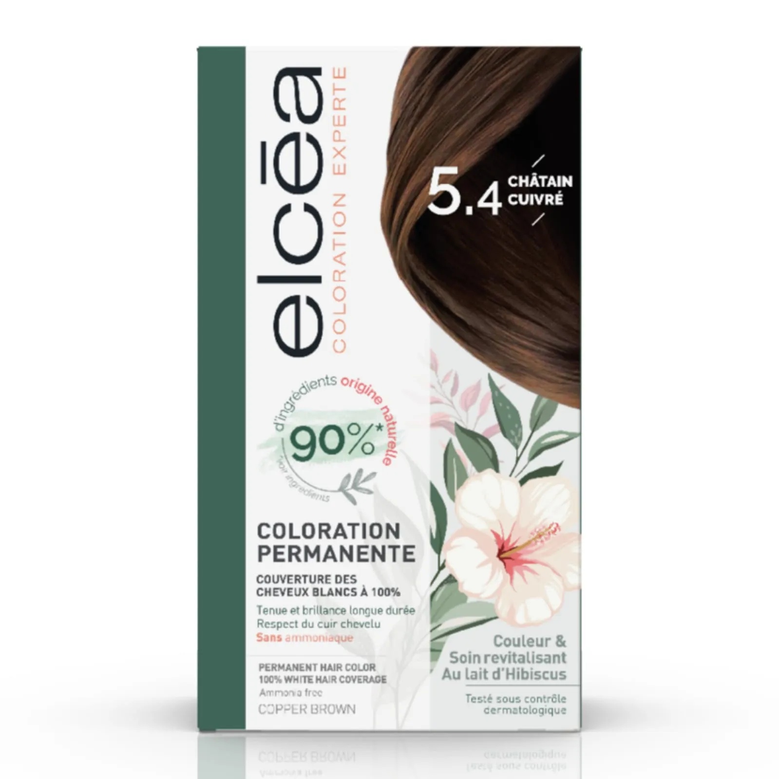 ELCÉA Coloration Permanente Châtain Cuivré 5.4