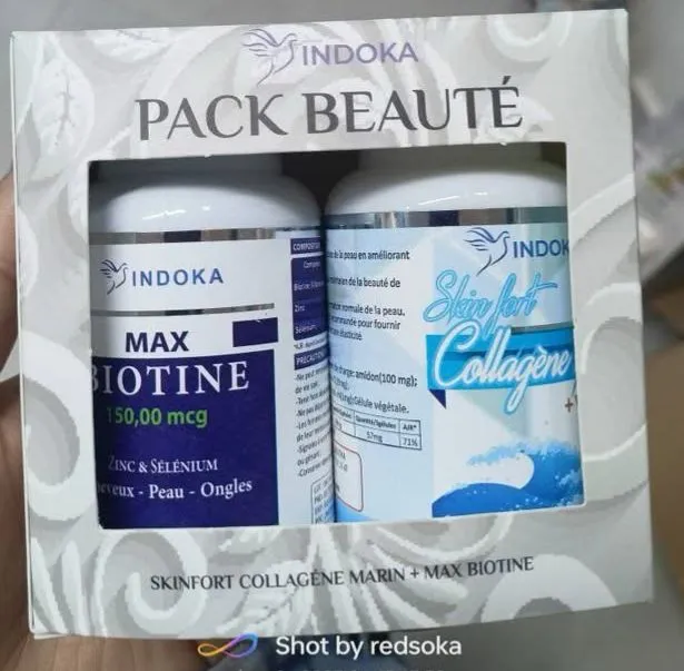 INDOKA Pack Beauté Collagène + Max Biotine