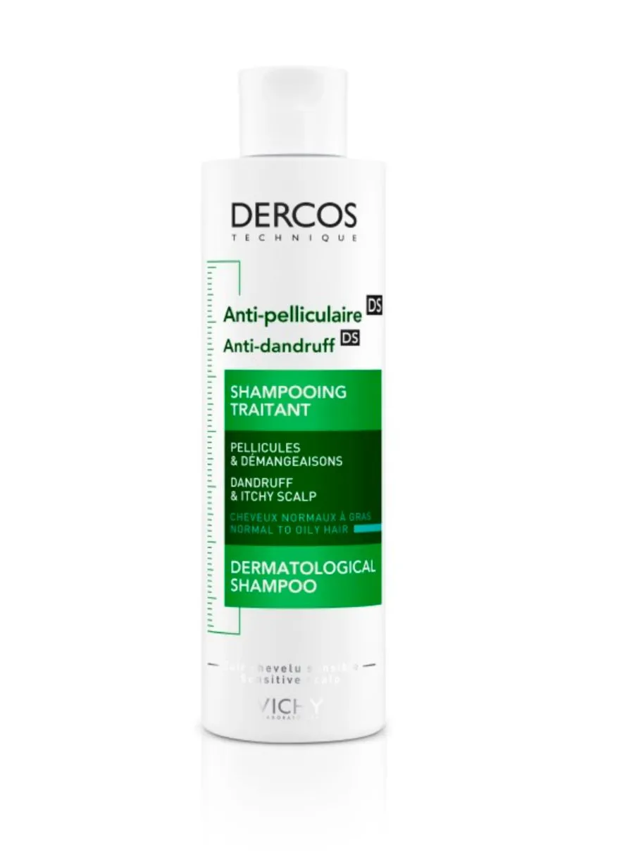 VICHY DERCOS ANTI-PELLICULAIRE SHAMPOOING CHEVEUX NORMAUX À GRAS 200ML