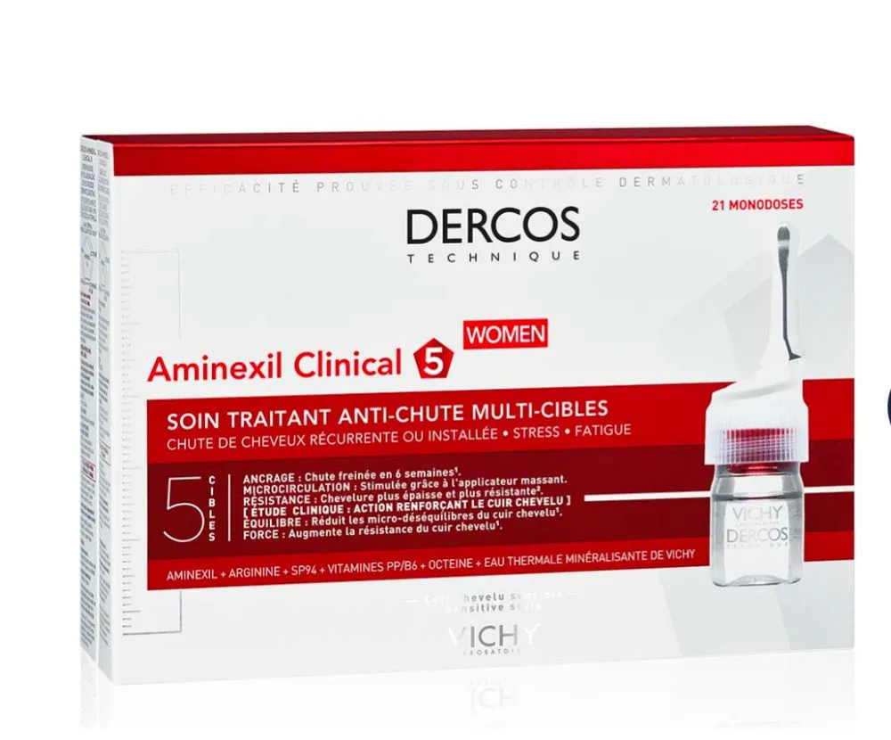 Dercos Aminexil Clinical 5 Women 21 Monodoses 6mL