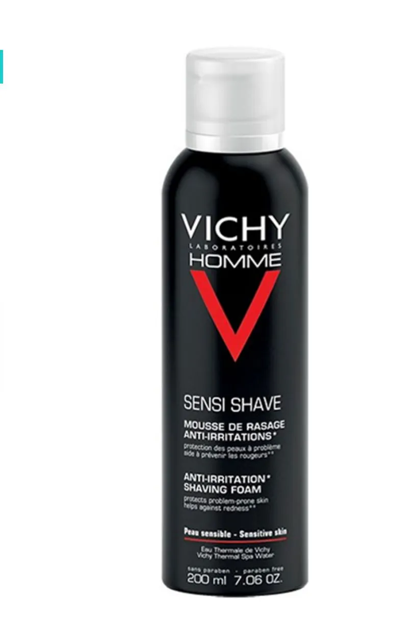 Vichy Homme Mousse à Raser Anti-Irritations Peau Sensible 200ml