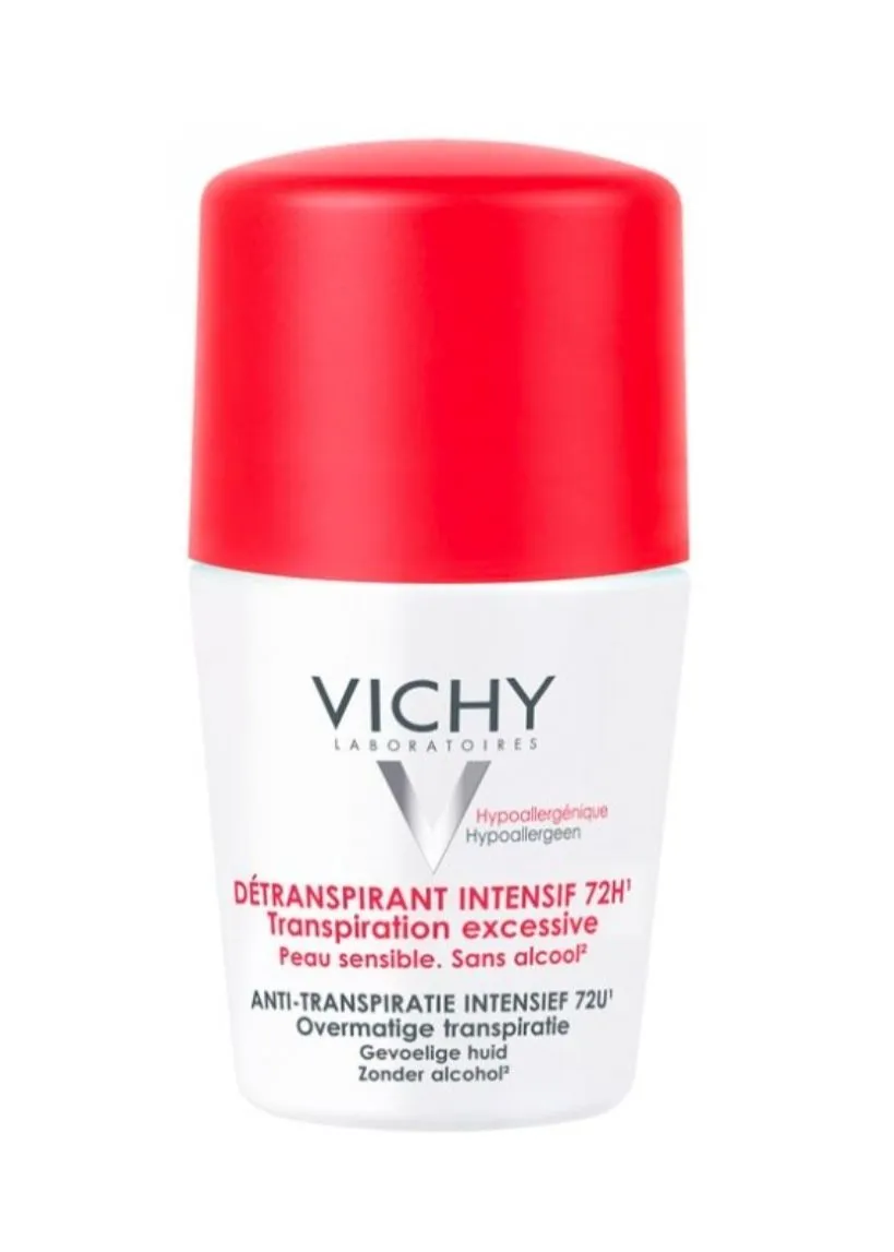 Vichy Déodorant Détranspirant Intensif 72H Transpiration Excessive Roll-On 50ml